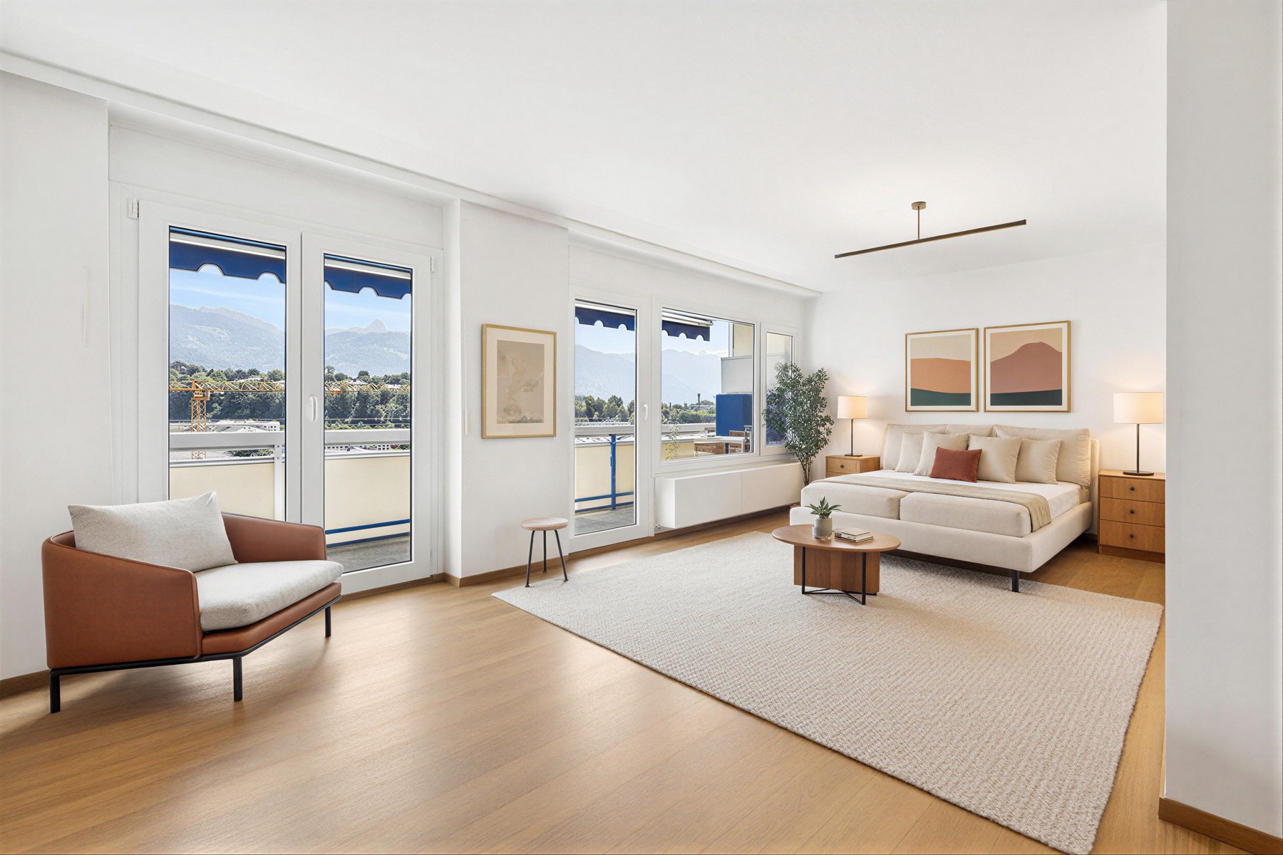 Stunning 5.5-room penthouse with panoramic views of the lake and mountains - 物件實景