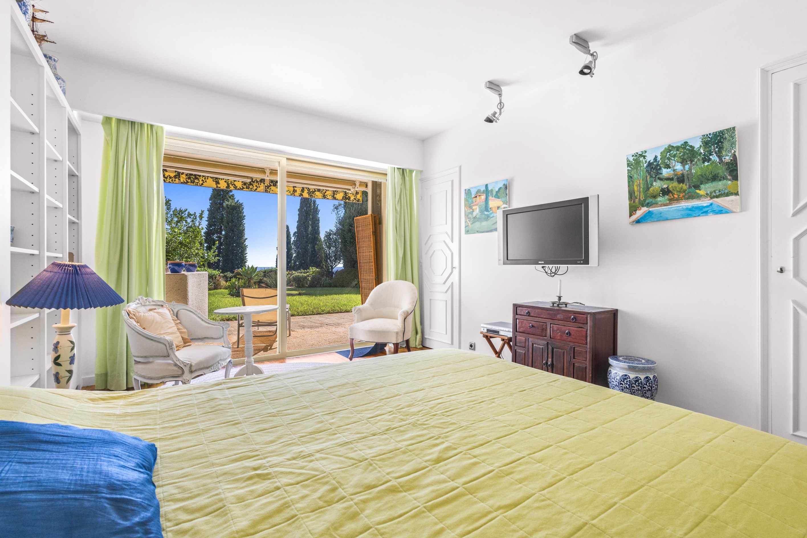  Cannes Croix des Gardes, luxury garden apartment for sale, sea views, private g… - 物件實景