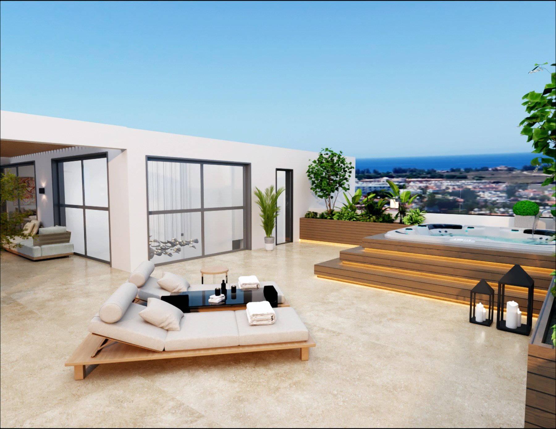  Top-Floor Penthouse with Expansive Roof Garden in Tombs of the Kings, Pafos - 物件實景