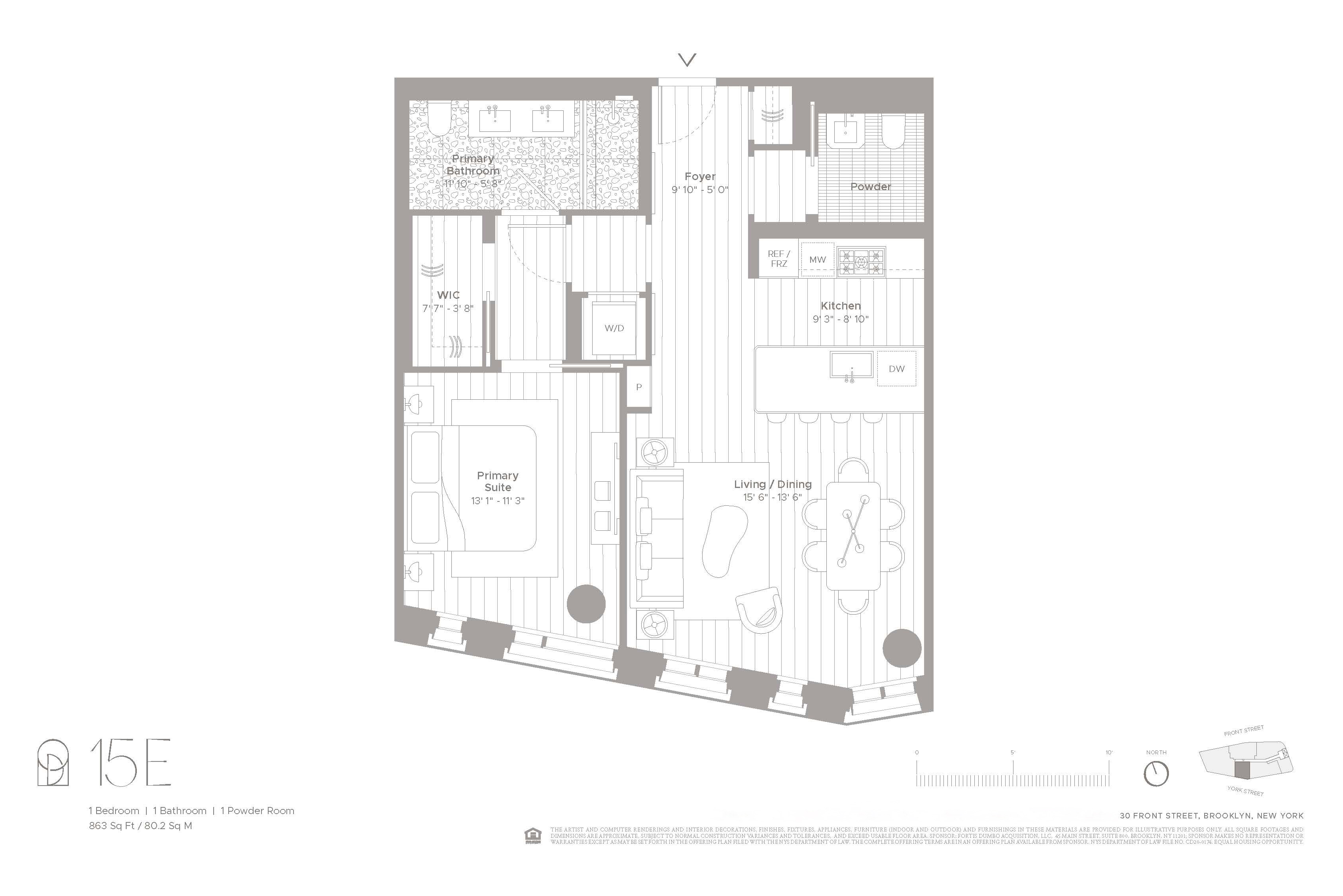  30 Front Street, Apt 15E - 物件實景