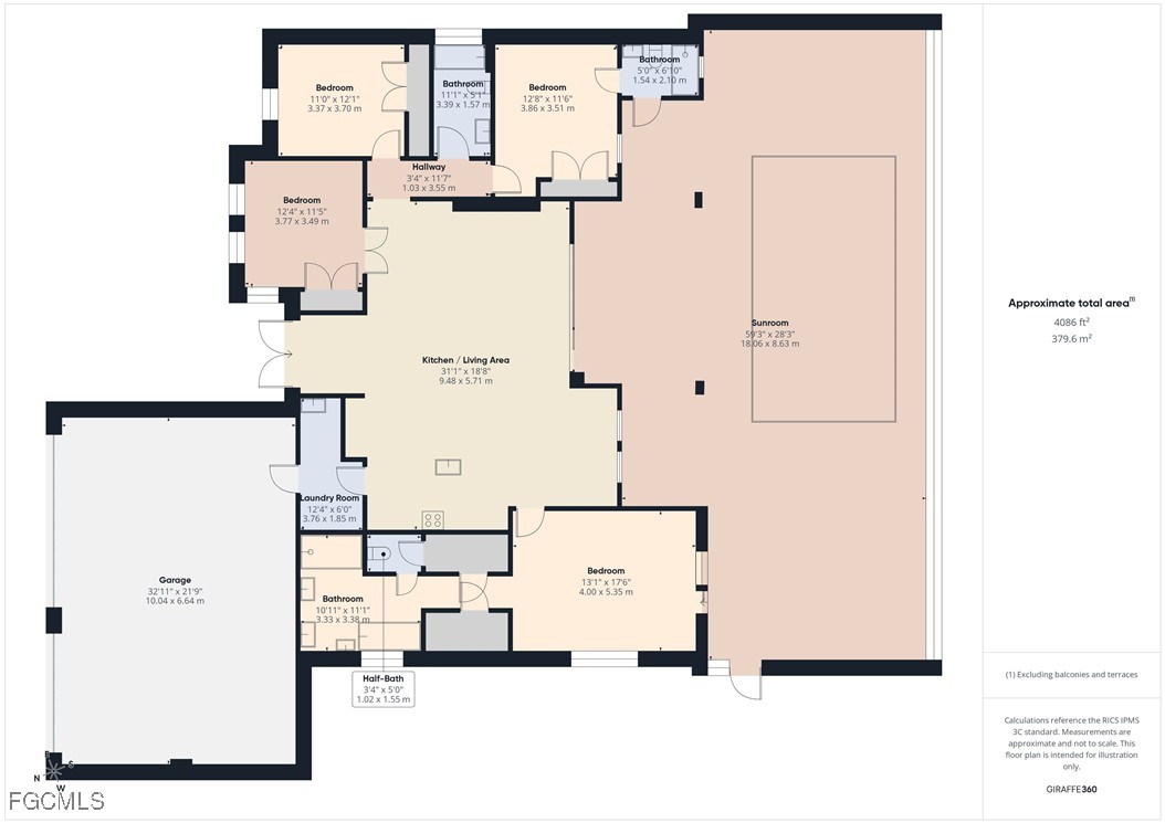 Cape Coral, Florida, 33993, United States, 4 Bedrooms Bedrooms, ,3 BathroomsBathrooms,Residential,For Sale,2021499