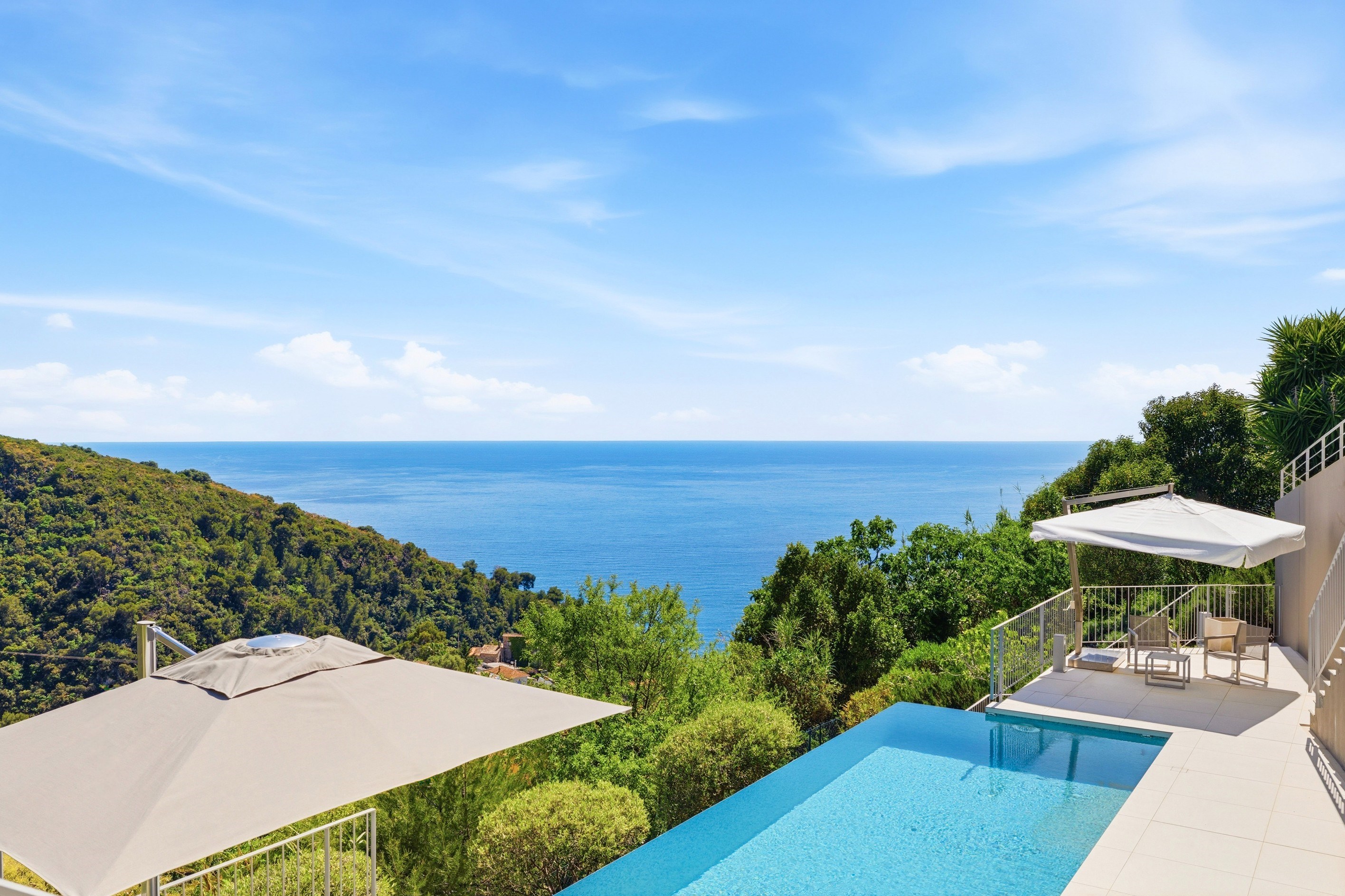  Property near Monaco, two villas for sale, approved 430 sqm project, pool, sea … - 物件實景