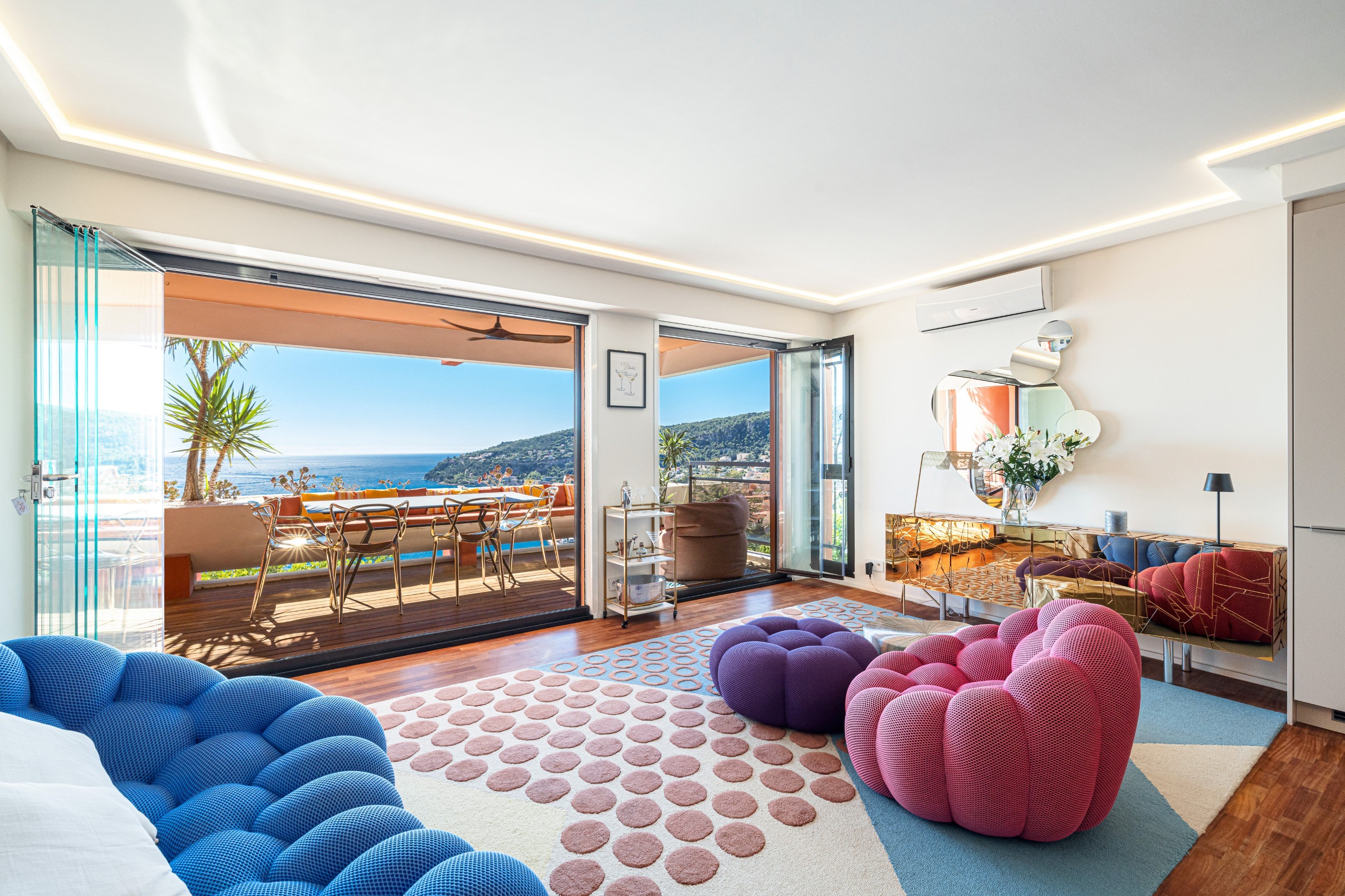  3-room apartment for sale in Villefranche-sur-Mer with panoramic sea views, Gol… - 物件實景