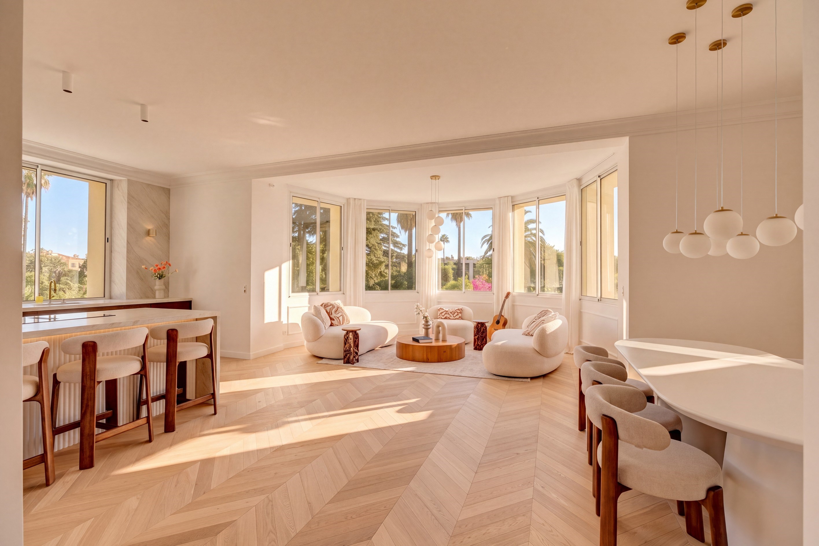  Cannes Basse Californie, renovated three bedroom apartment with balcony and par… - 物件實景