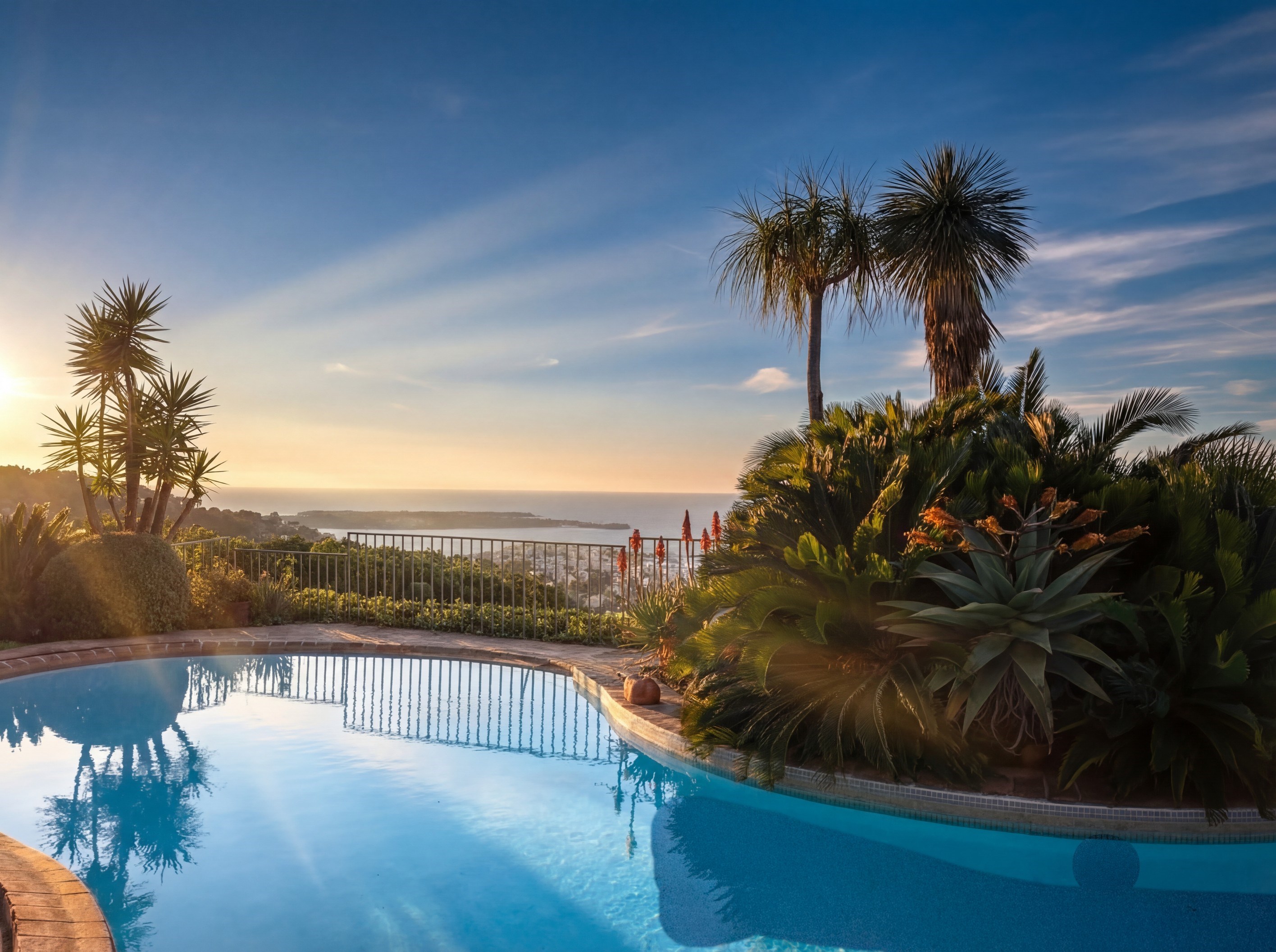  Cannes villa with panoramic sea views over the Bay and Lérins Islands in secure… - 物件實景