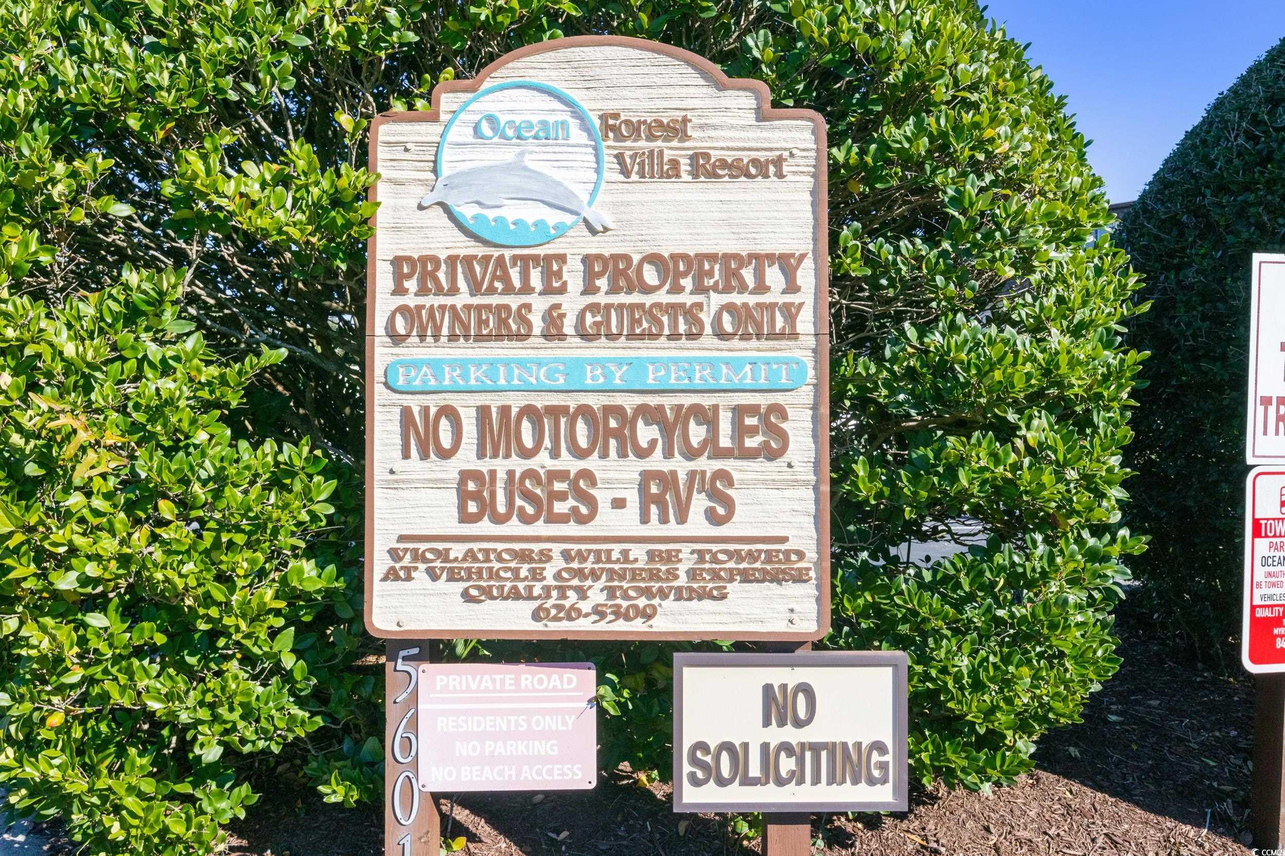  5601 N Ocean Blvd D315  Ocean Forest Villas - 物件實景