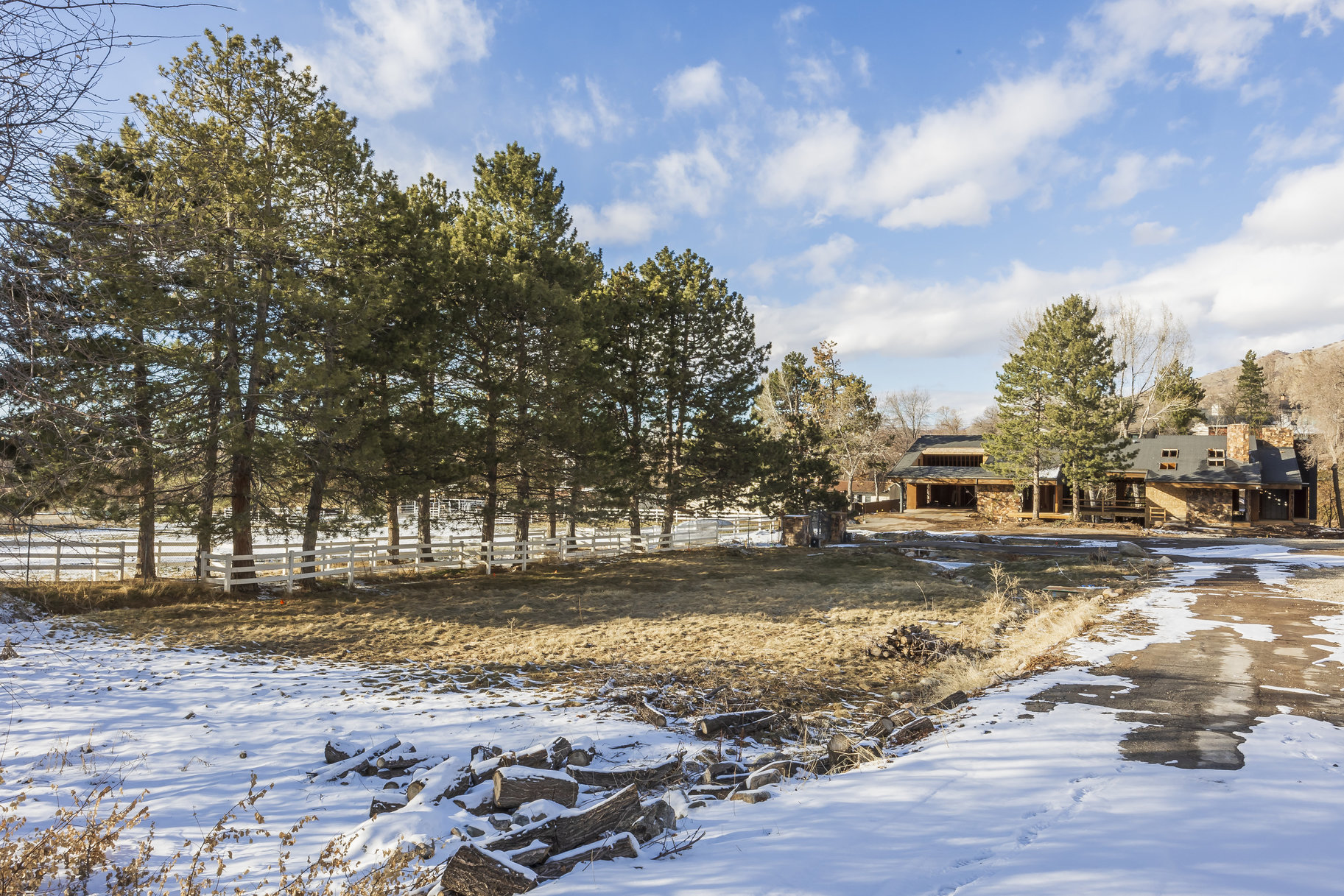 legacy estate on mill creek with dramatic backdrop  of mt. olympus and privacy