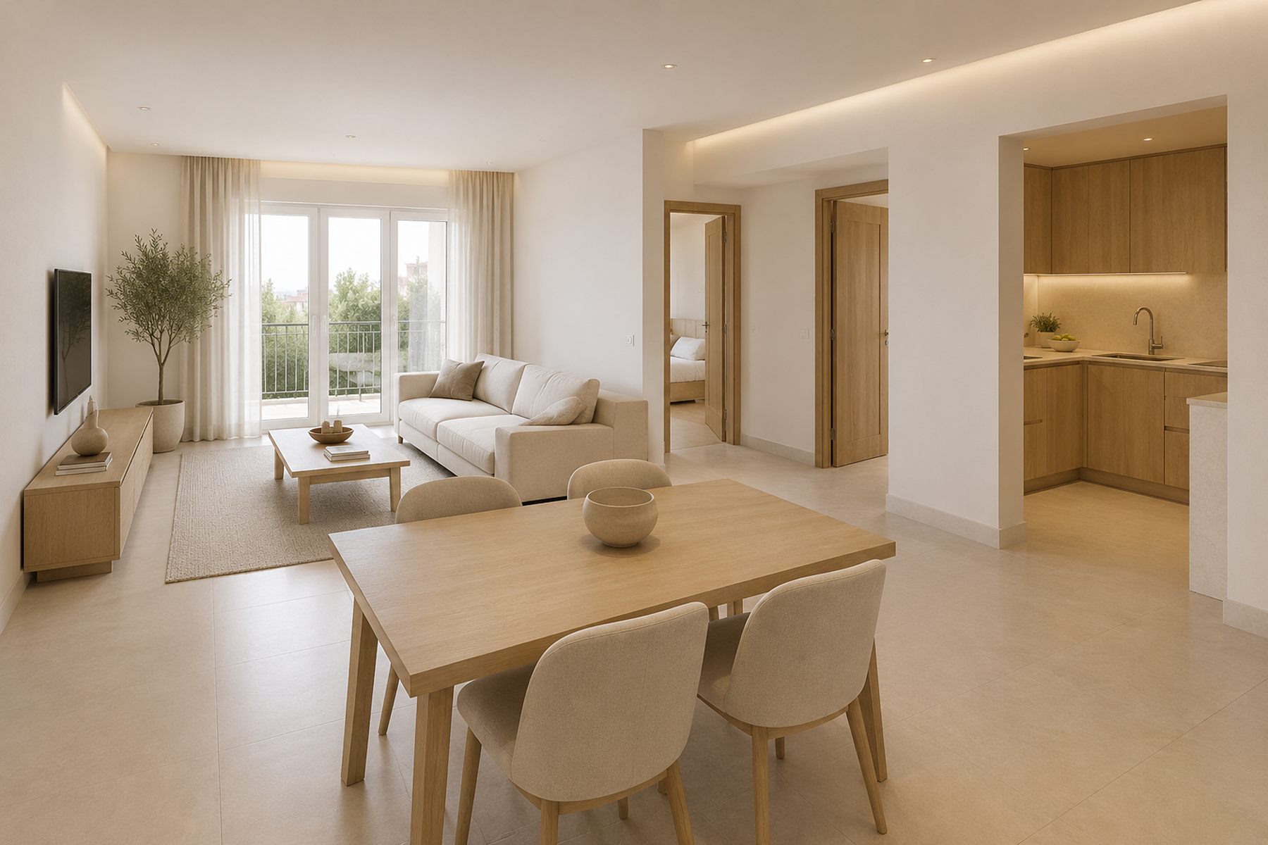  Renovated flat with 2 bedrooms and 2 small terraces ready to move in - 物件實景