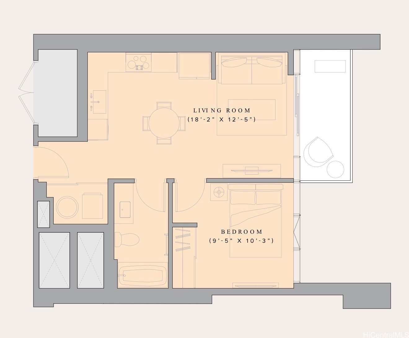 Honolulu, Hawaii, 96814, United States, 1 Bedroom Bedrooms, ,1 BathroomBathrooms,Residential,For Sale,1992137