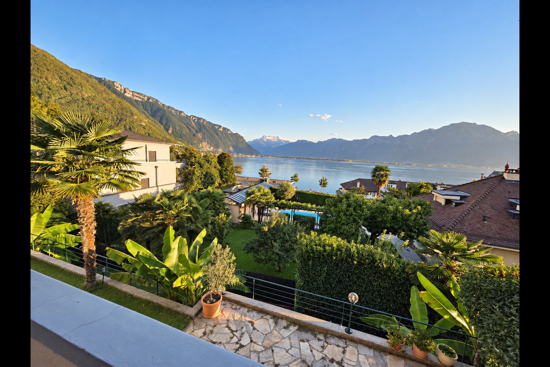  Stunning view - Beautiful 3.5-room apartment near downtown Montreux - 物件實景