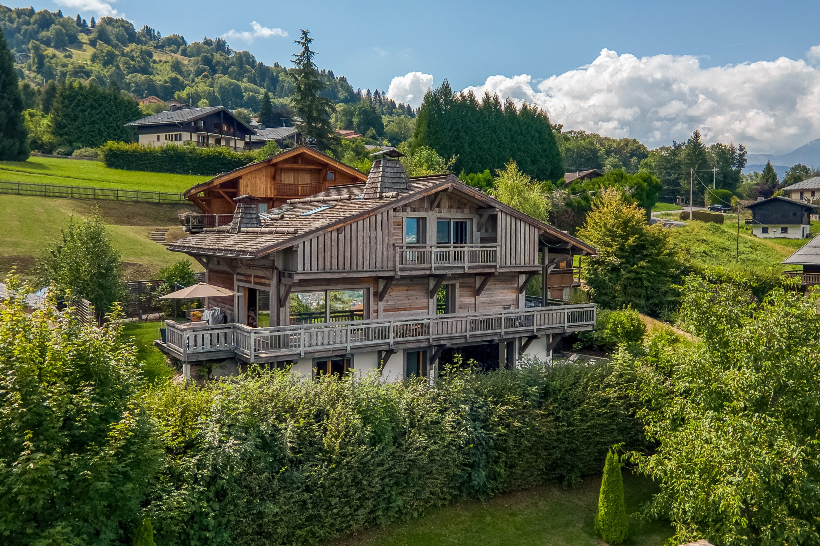  Chalet Éminence - Panoramic view in Saint-Gervais-les-Bains - 物件實景