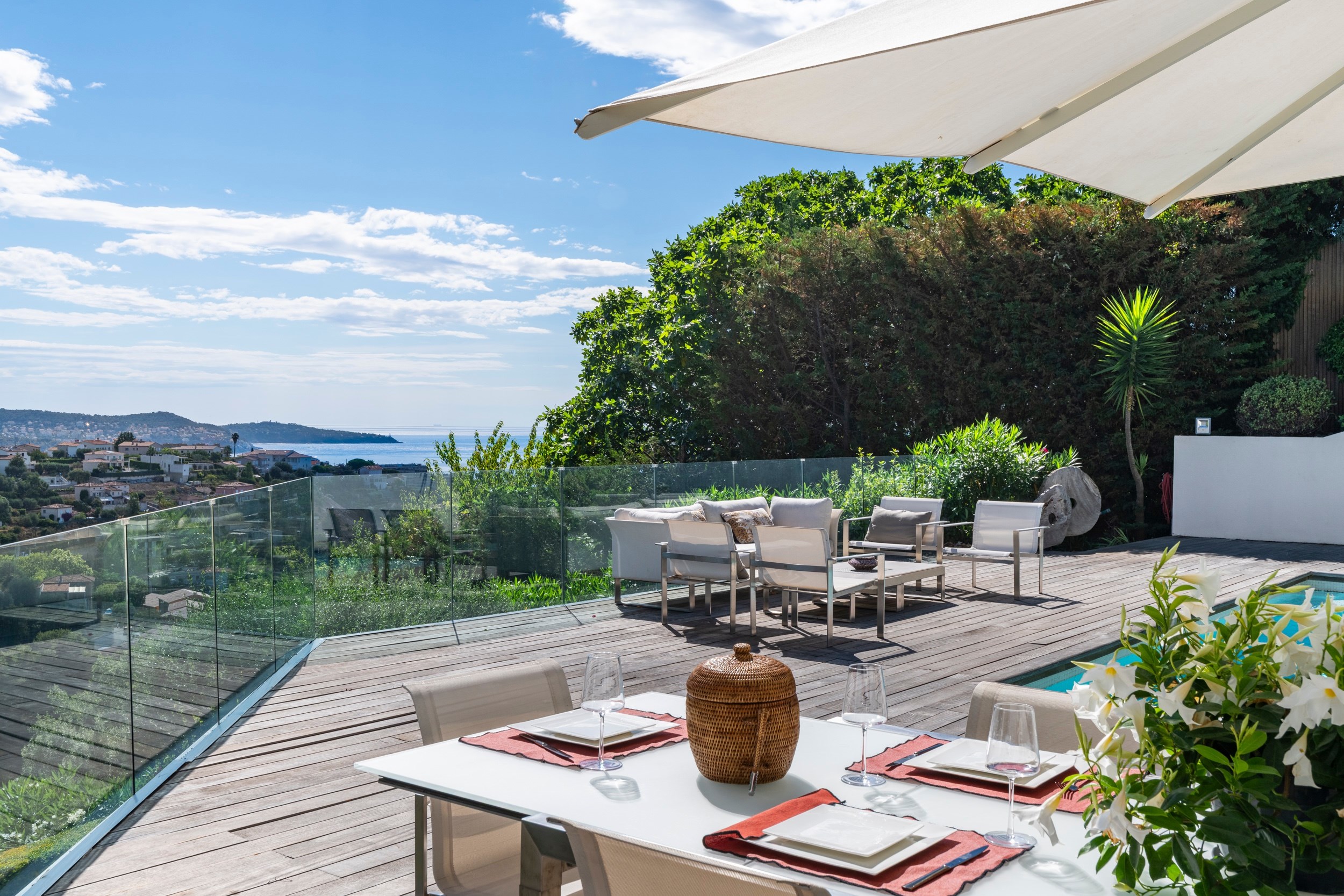  Nice Fabron, contemporary villa for sale, panoramic sea views, swimming pool an… - 物件實景