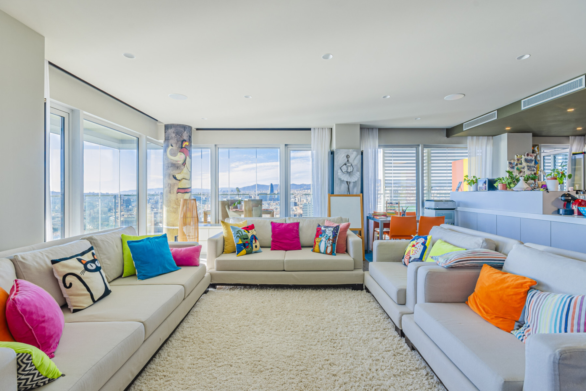  Family apartment with splendid sea and Barcelona views - 物件實景