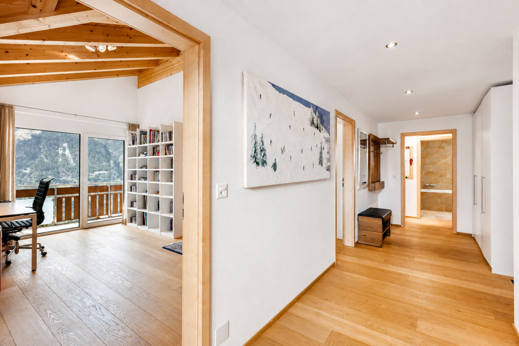  4 bedroom penthouse in a spectacular location in Grächen - 物件實景