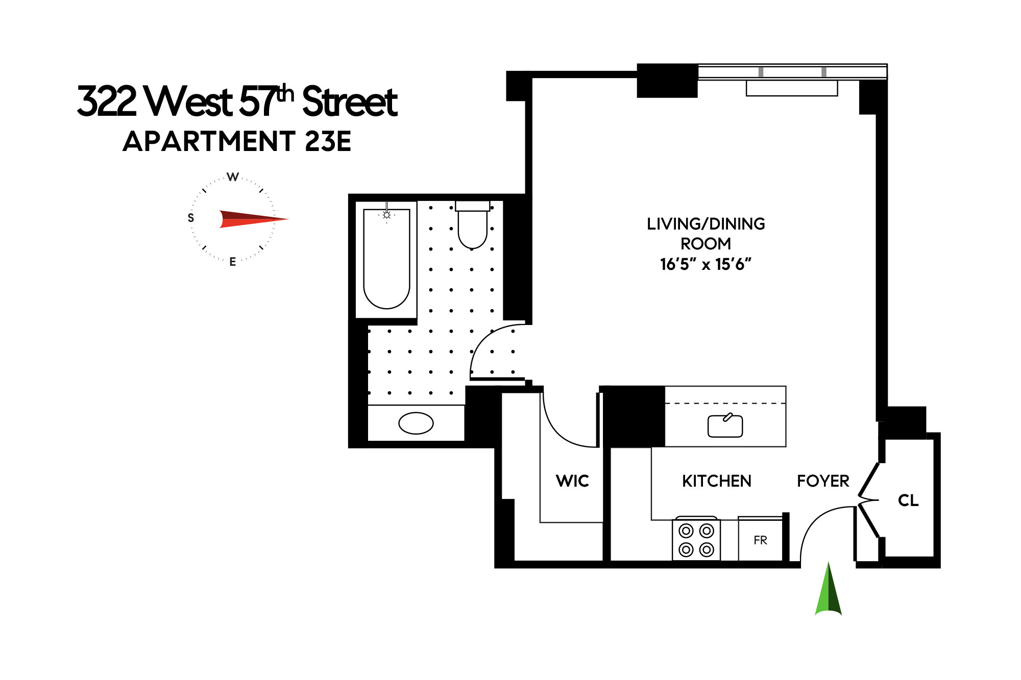  322 West 57th Street 23E - 物件實景