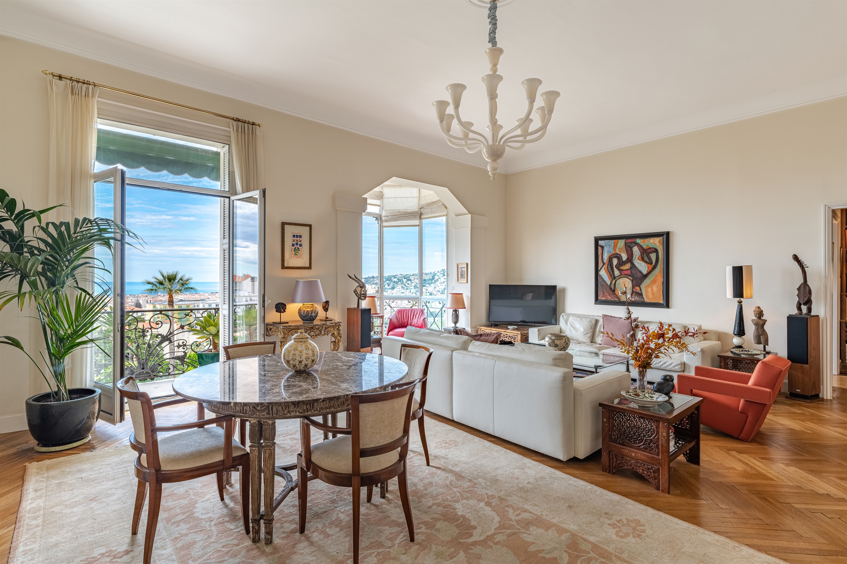  Nice Cimiez Regina Palace Belle Époque apartment with panoramic sea views and d… - 物件實景