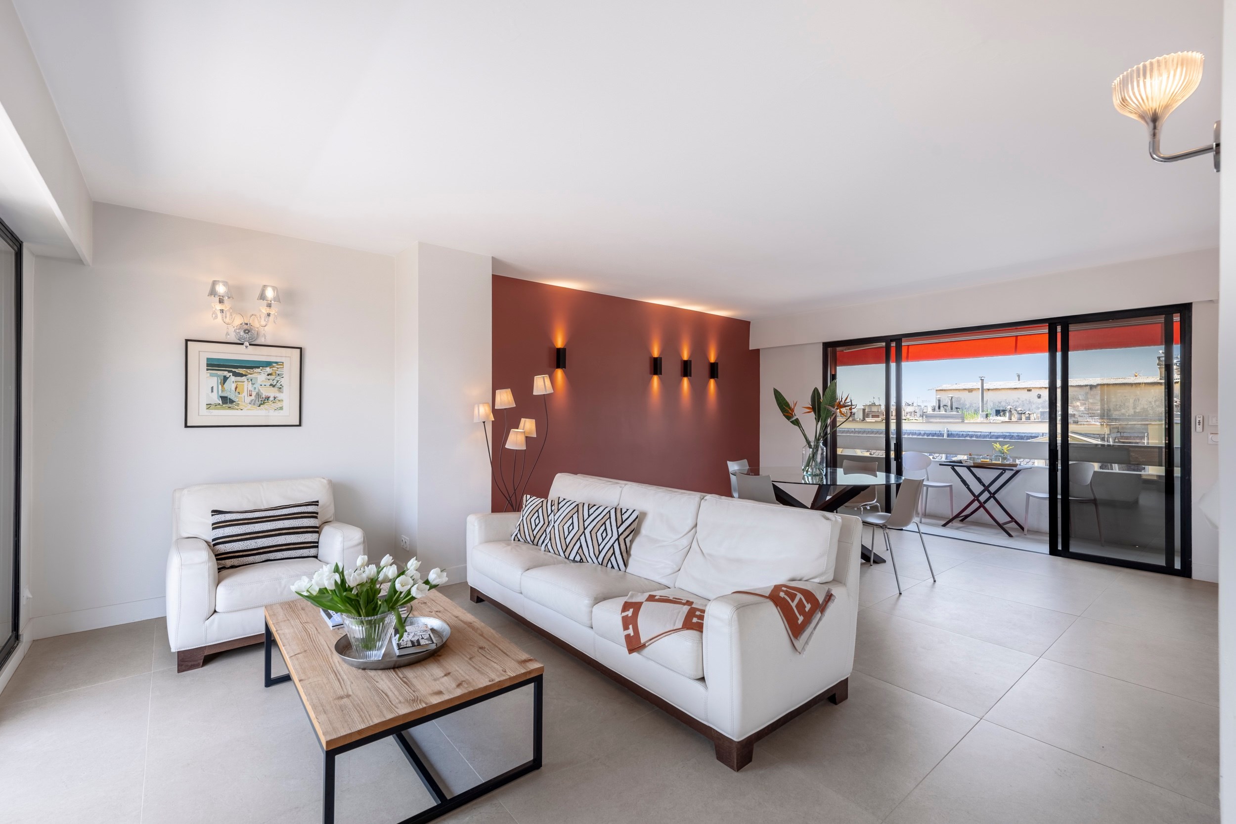  Nice Carré d’Or top floor 2 bedroom apartment with terrace and garage in luxury… - 物件實景