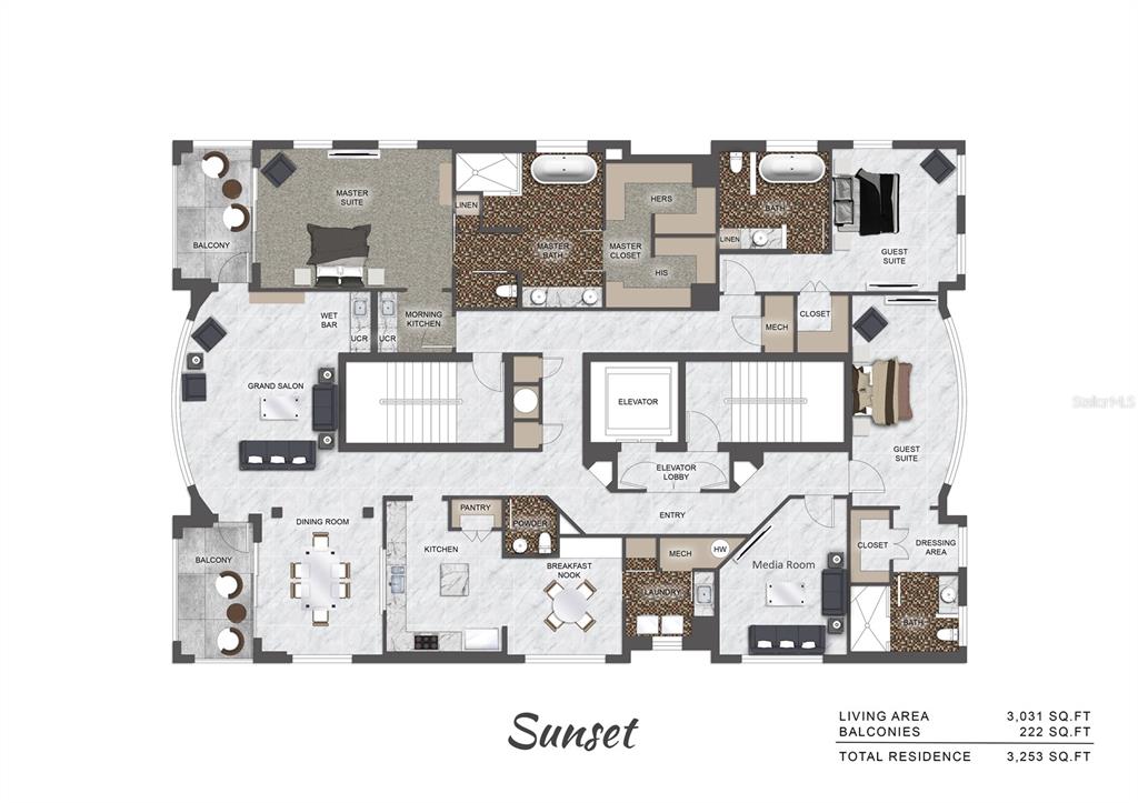 Sarasota, Florida, 34236, United States, 3 Bedrooms Bedrooms, ,4 BathroomsBathrooms,Residential,For Sale,1967677