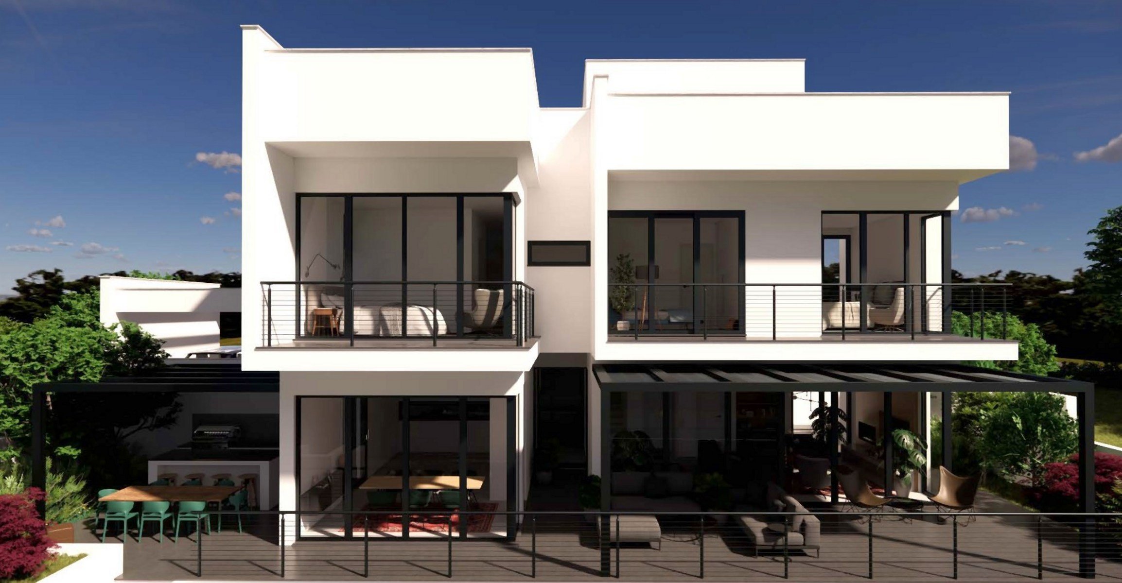 Hillside Three Bedroom Villa with Sea Views and Private Pool in Peyia, Pafos - 物件實景