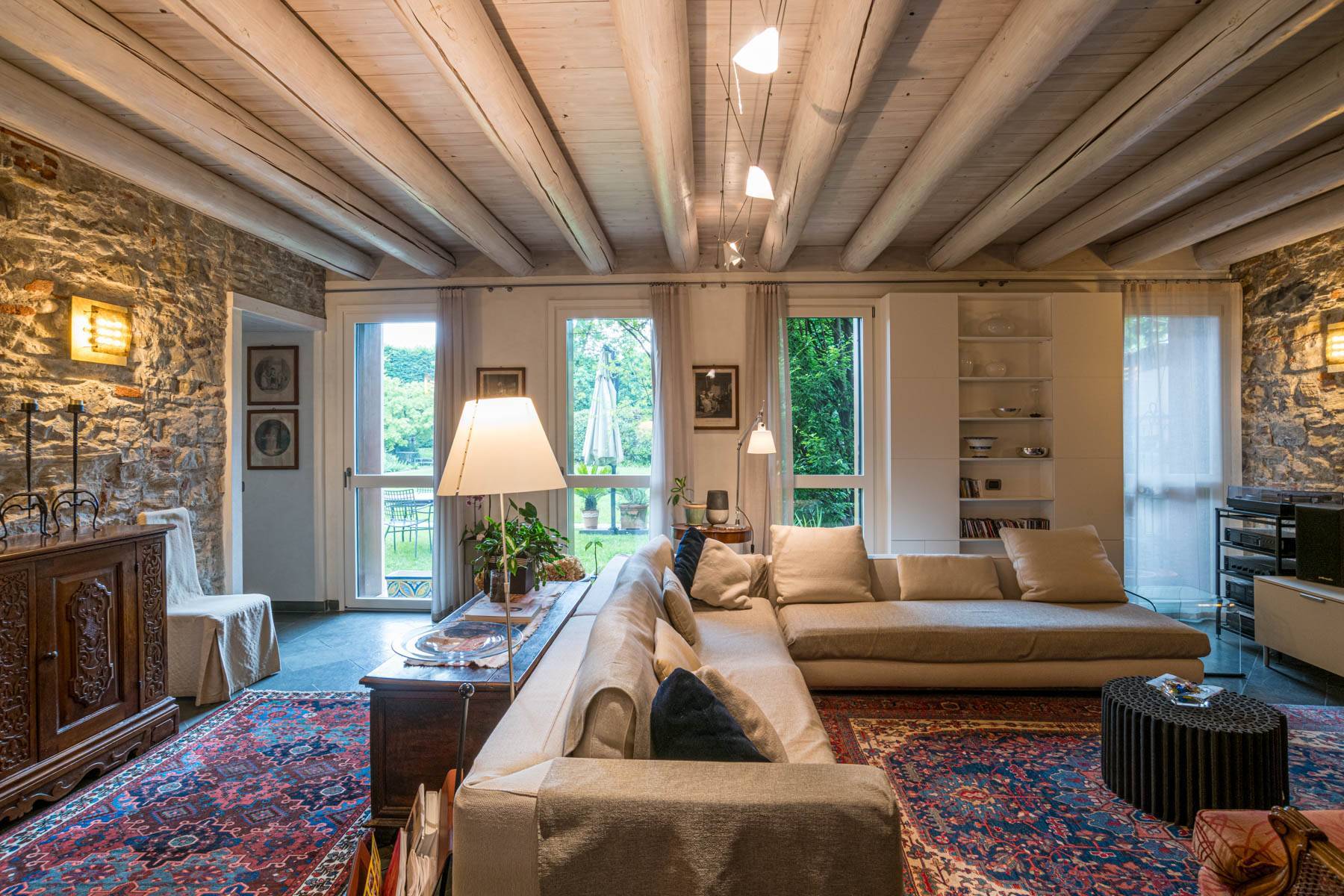 Charming farmhouse surrounded by greenery 