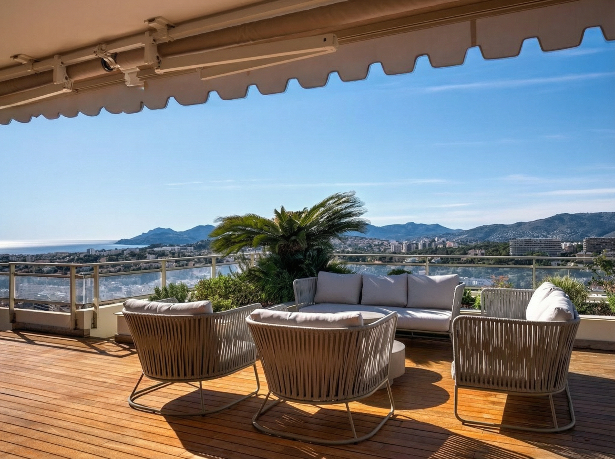  High-end penthouse Le Cannet near Cannes 150 m² terrace with sea views - 物件實景