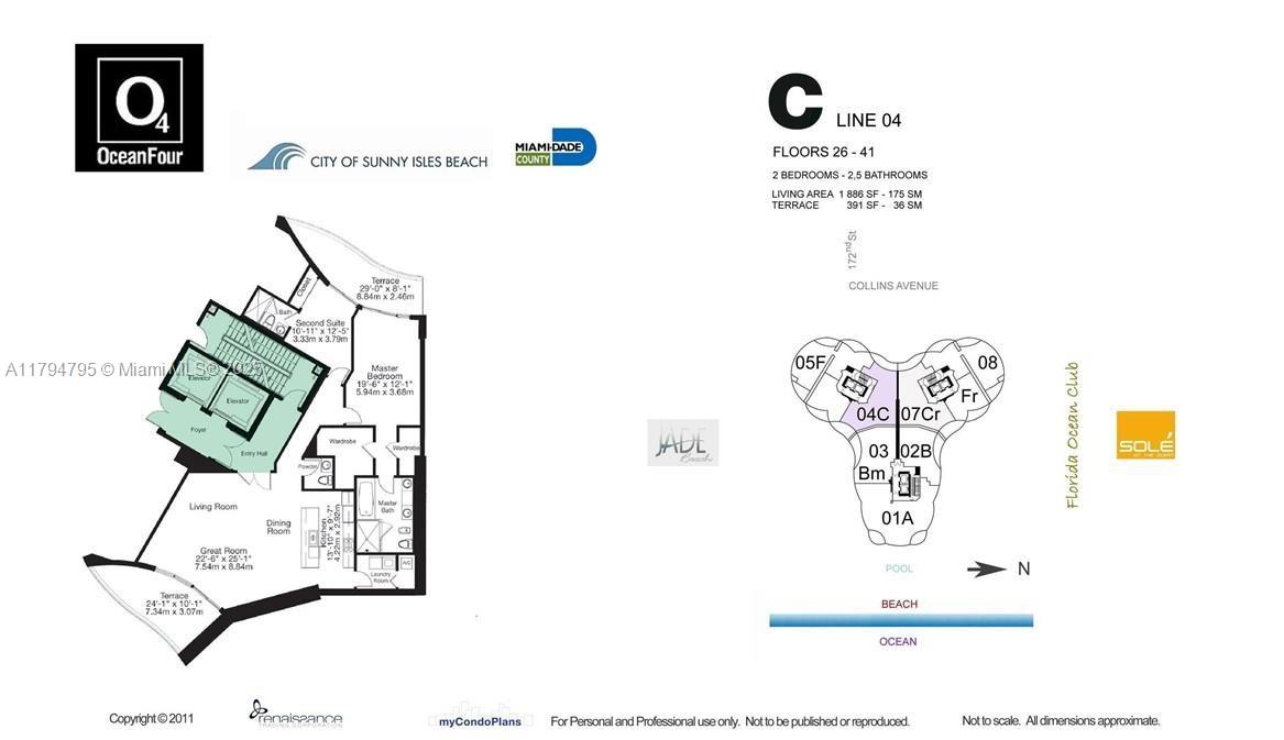 Sunny Isles Beach, Florida, 33160, United States, 2 Bedrooms Bedrooms, ,3 BathroomsBathrooms,Residential,For Sale,1794345