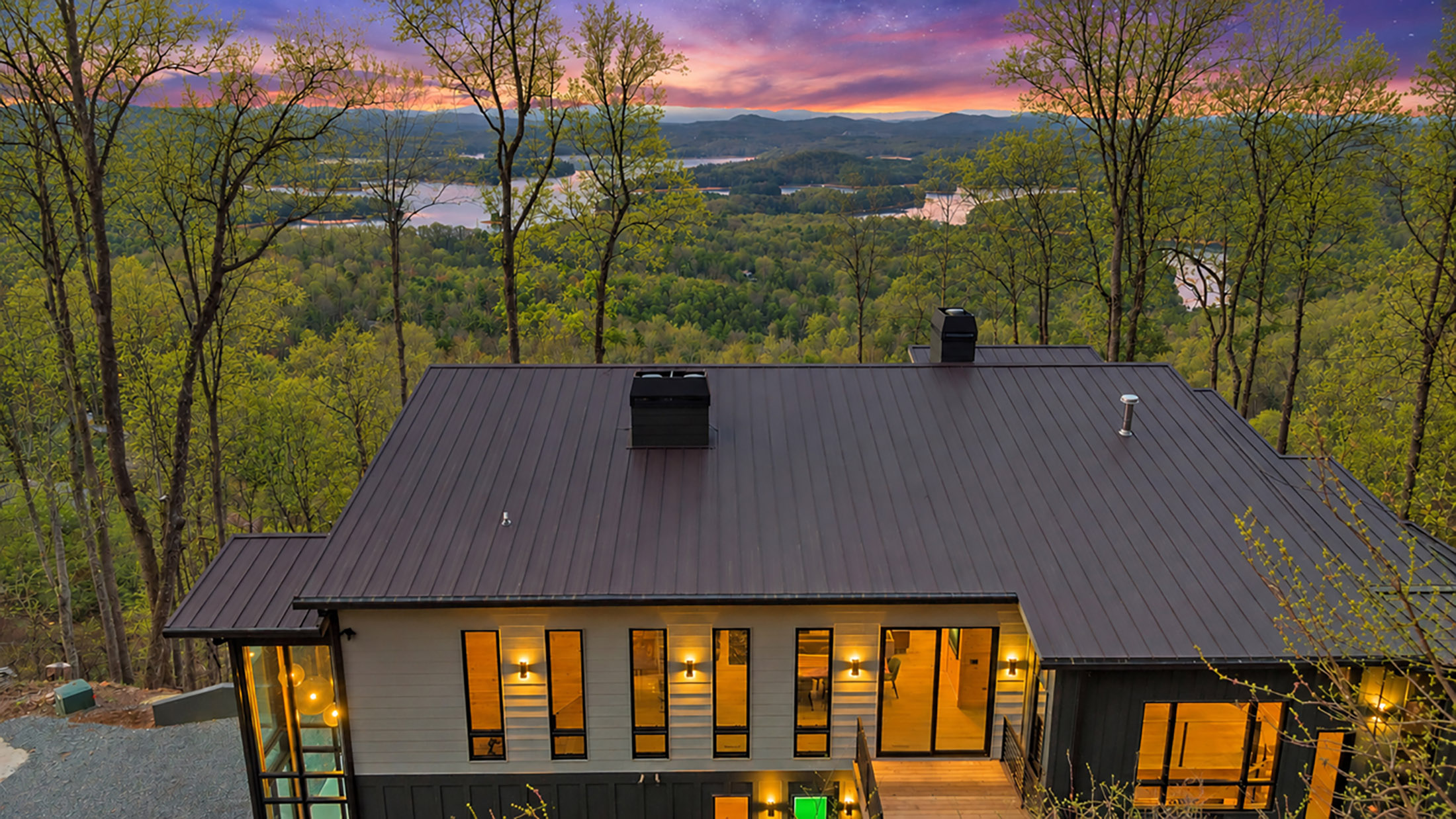  Contemporary Architectural Estate Overlooking Blue Ridge Lake - 物件實景