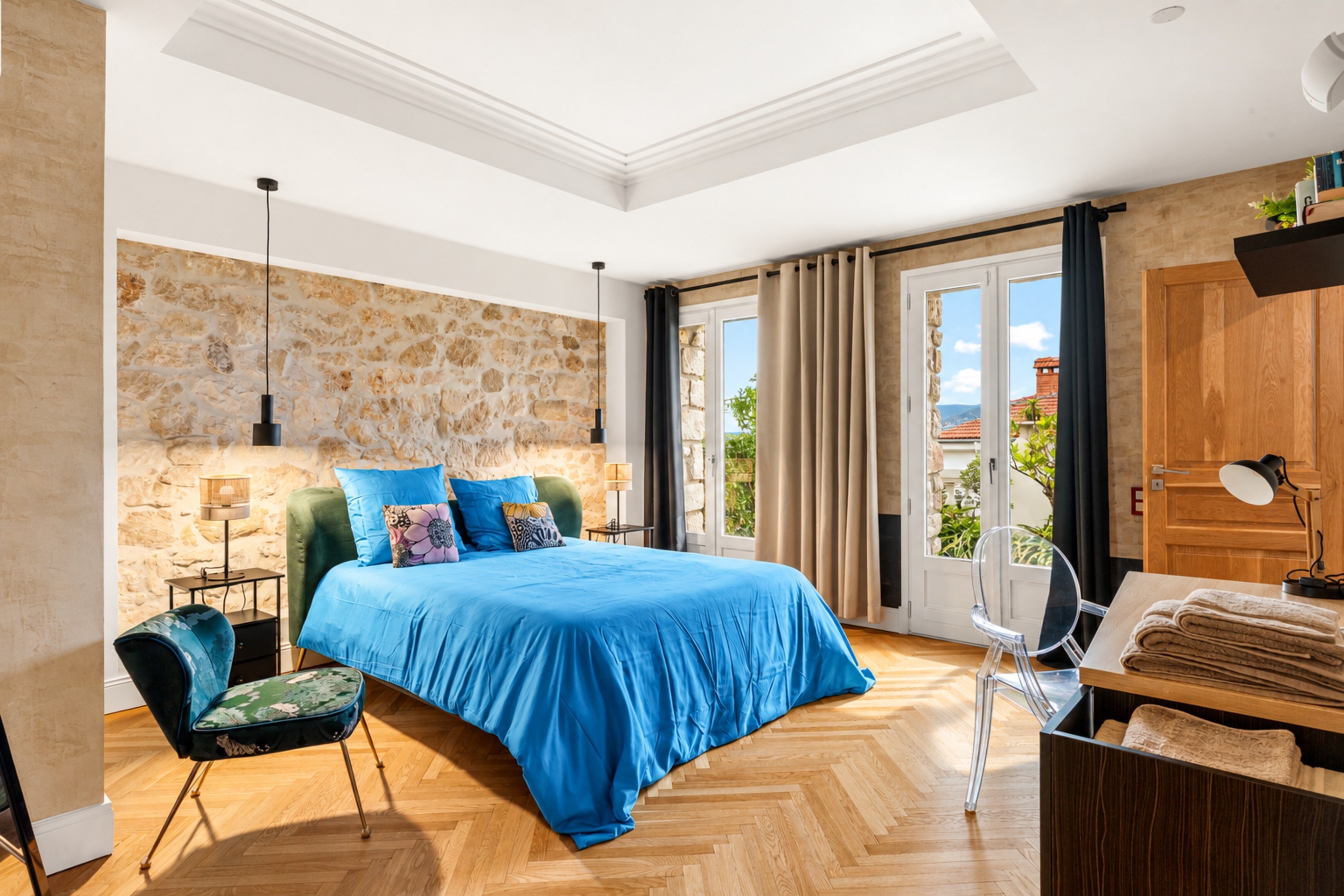  Magnificent Belle Époque villa with 5 bedroom suites, pool and sea view - 物件實景
