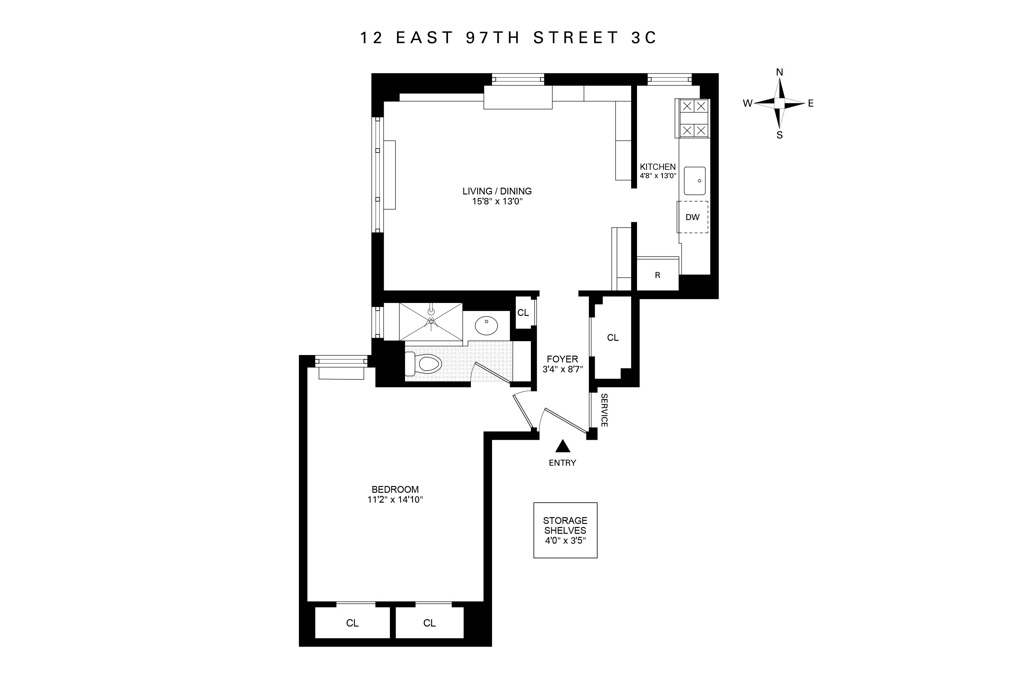  Bright & Beautiful 1 Bed with Park View - 物件實景