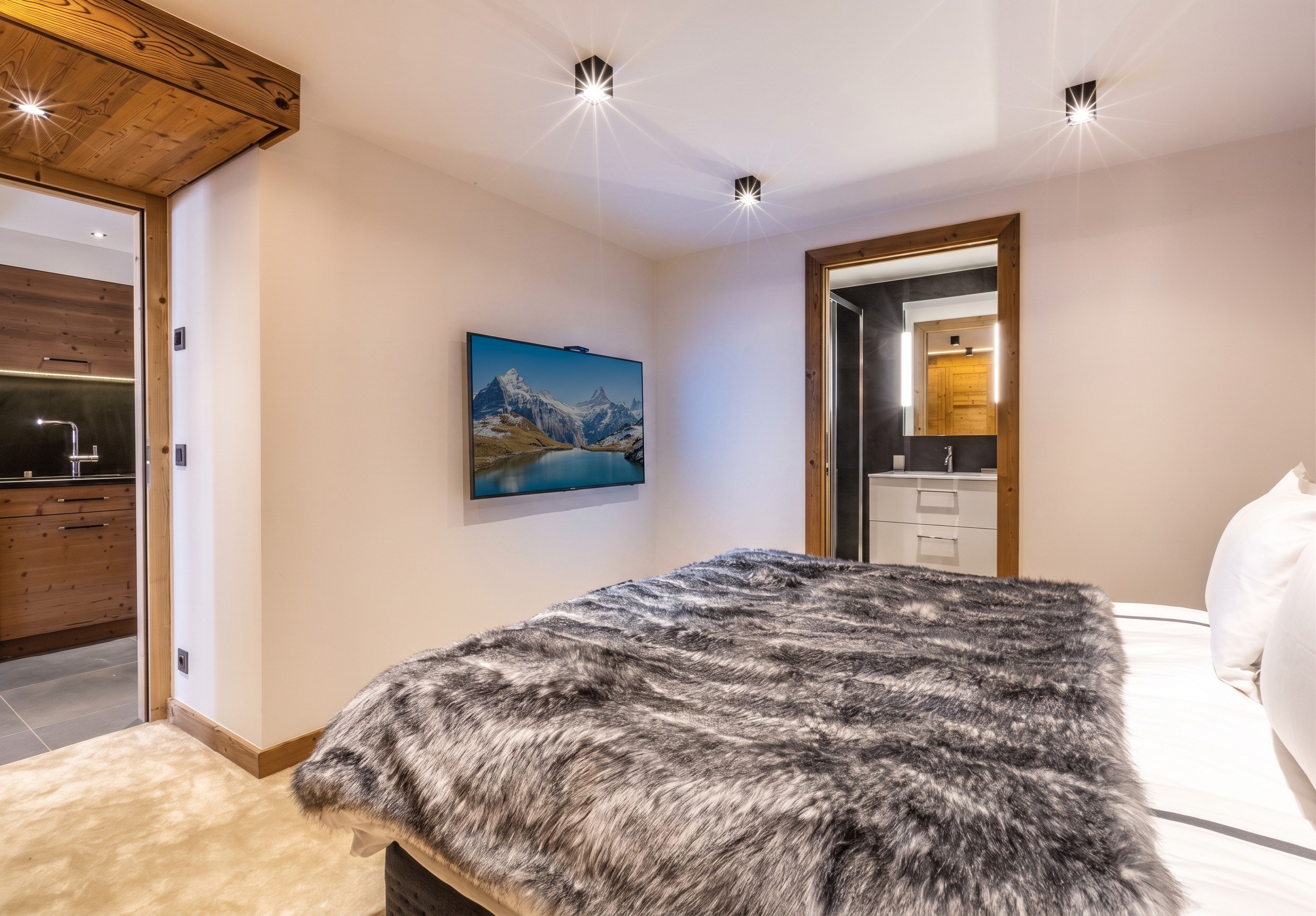  Ancolie Apartment in Megève – South-Facing Terrace and Mountain Views - 物件實景