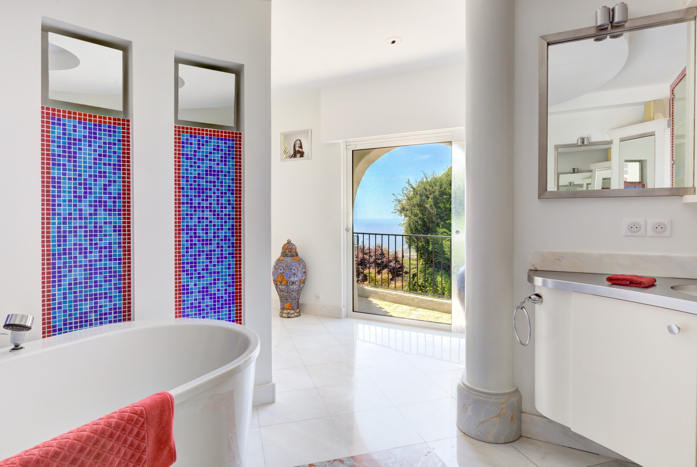  Cannes Californie luxury villa for sale with panoramic sea views, guest house a… - 物件實景