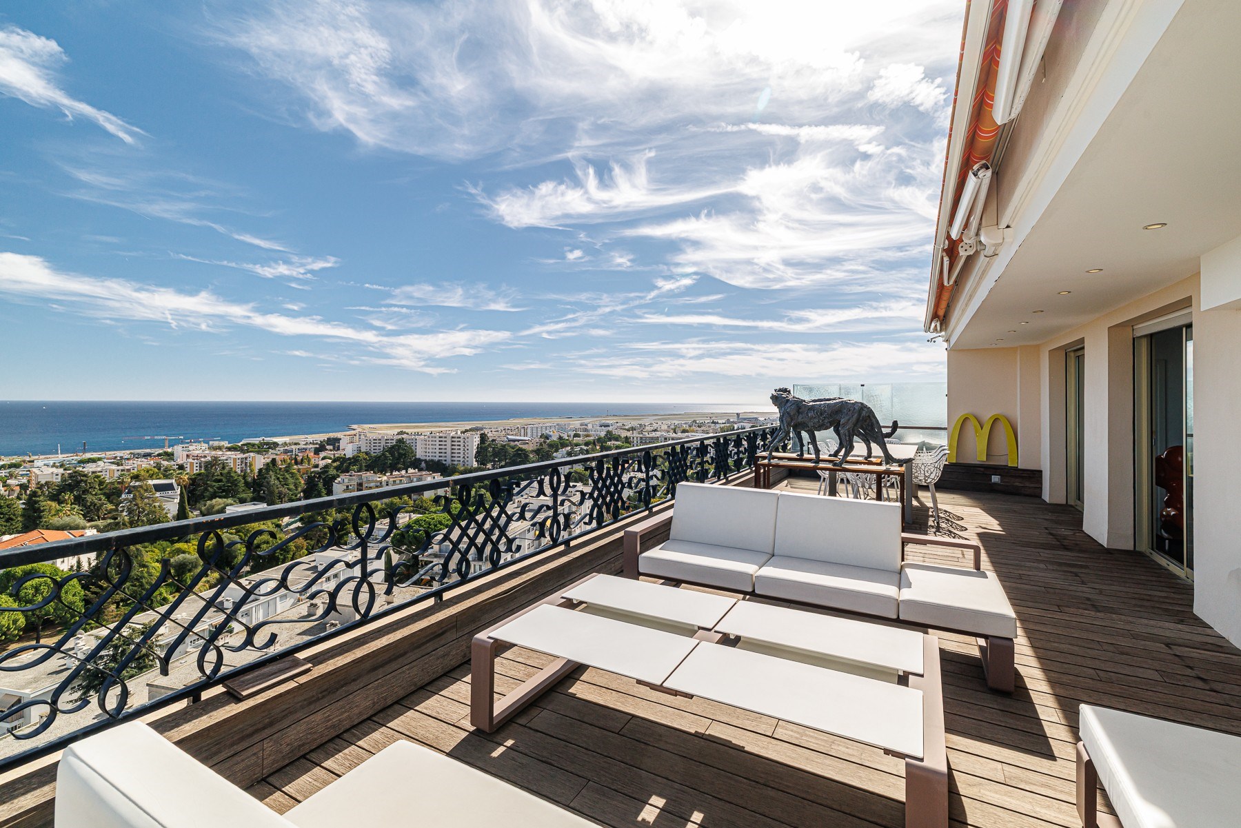  Top-floor apartment with sea view in Fabron, Nice - 物件實景