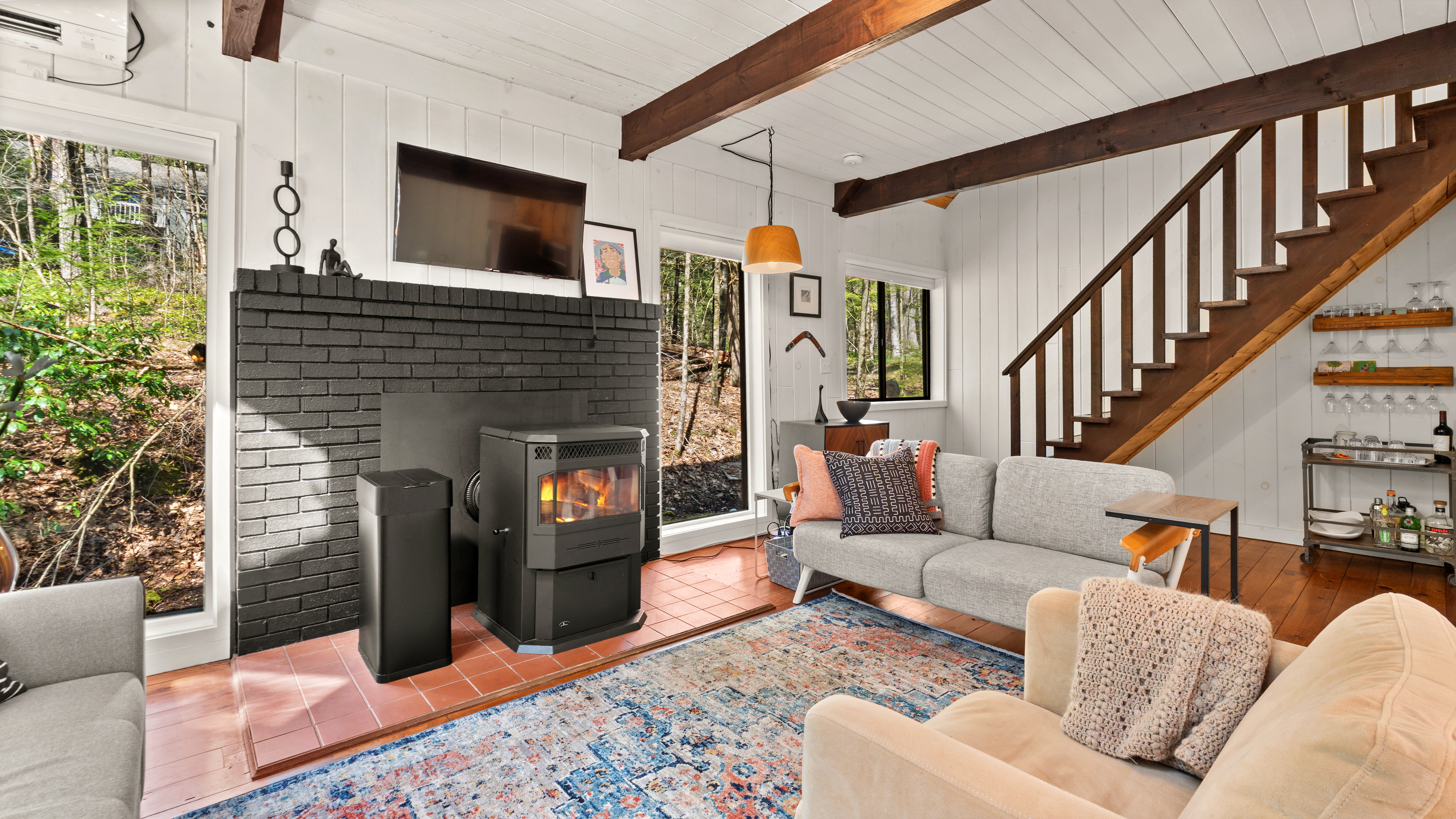  Berkshire Summer Retreat: Modern Cabin with Lake & Club Access - 物件實景