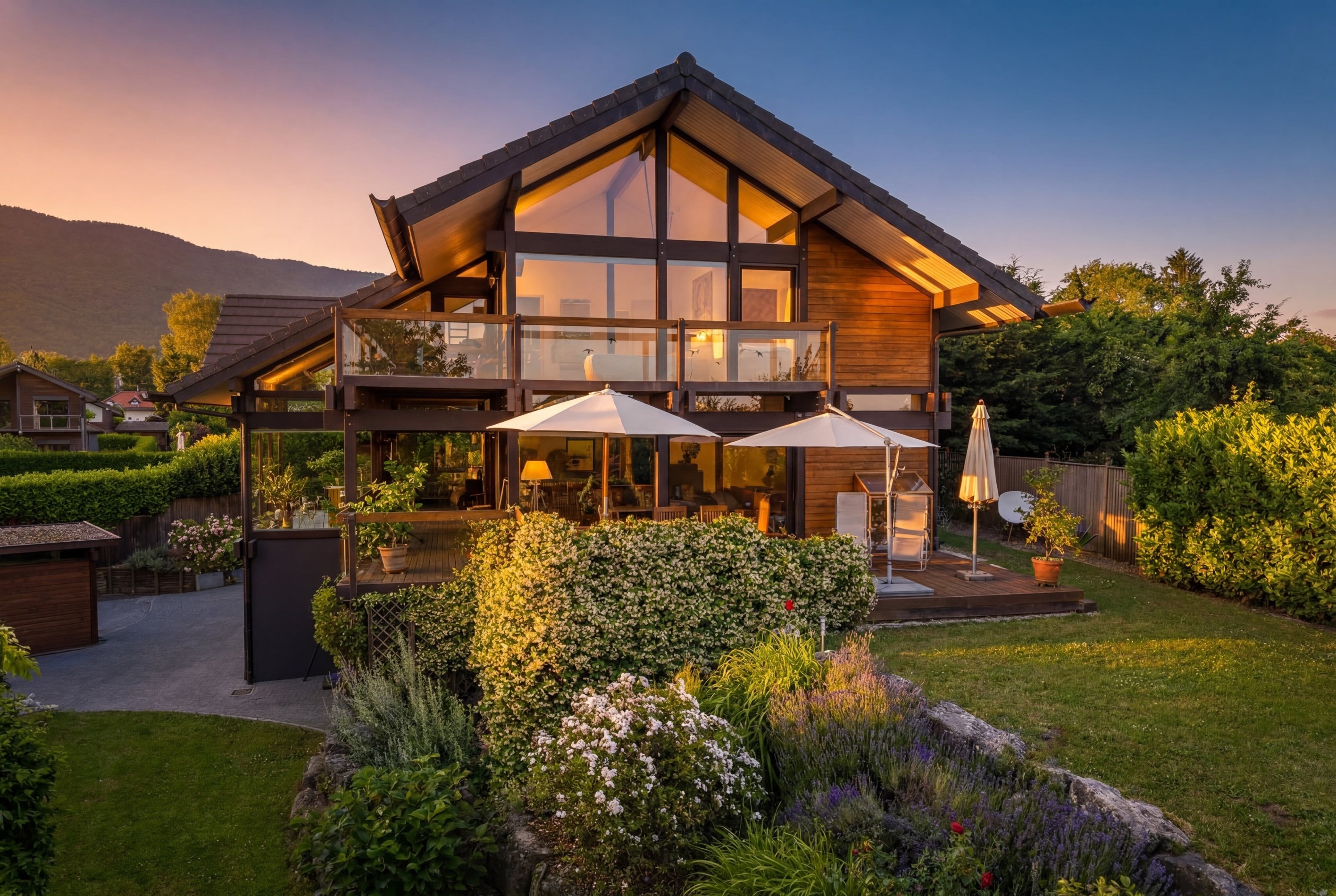  AXE&D Architect-Designed Villa with Indoor Swimming Pool and Mont Blanc Views - 物件實景