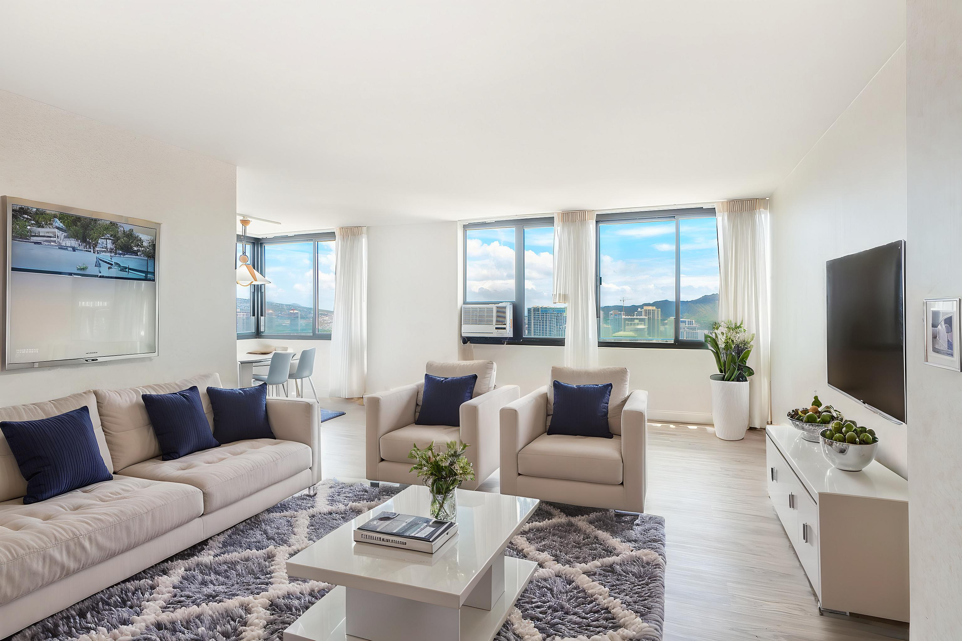 The Windsor, Waikiki, City, Diamond Head, Ocean, Sunrise views 