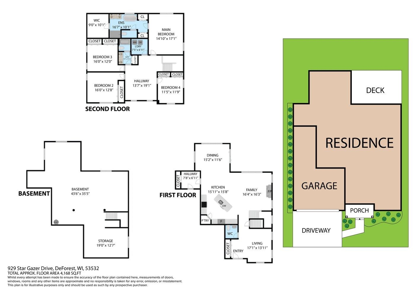 Deforest, Wisconsin, 53532, United States, 4 Bedrooms Bedrooms, ,3 BathroomsBathrooms,Residential,For Sale,1921813