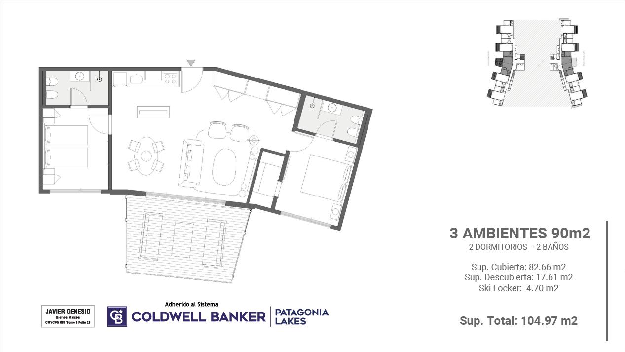 VENTA UF NPH5 Duplex Premium Vista Al Lago - Terr, Villa La Angostura, AR-Q, AR, 2 Bedrooms Bedrooms, ,3 BathroomsBathrooms,Residential,For Sale,VENTA UF NPH5 Duplex Premium Vista Al Lago - Terr,1522162