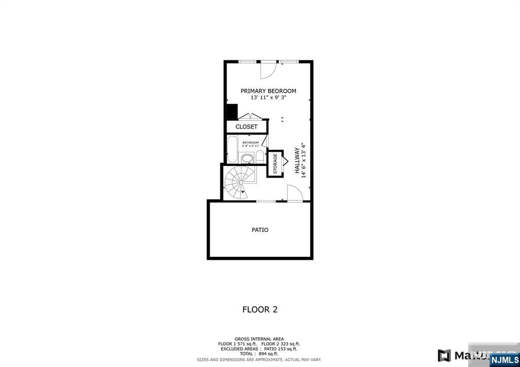 Jersey City, New Jersey, 07302, United States, 2 Bedrooms Bedrooms, ,2 BathroomsBathrooms,Residential,For Sale,1927201