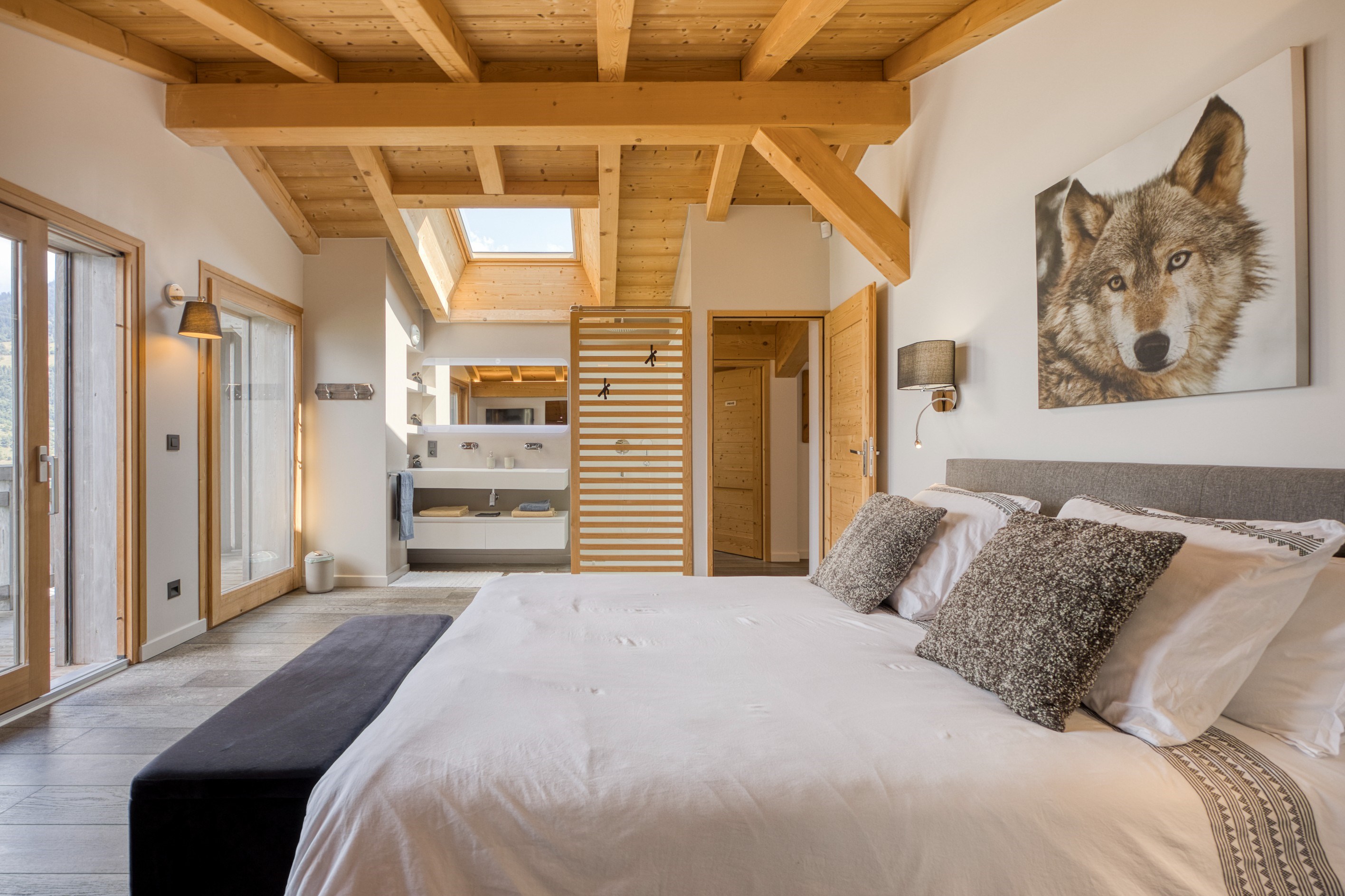  Chalet Éminence - Panoramic view in Saint-Gervais-les-Bains - 物件實景