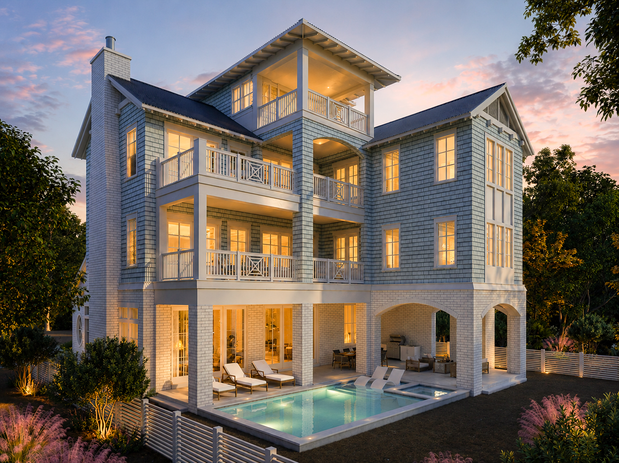  Architectural Masterpiece on 30A with Gulf Views, Pool and Outdoor Kitchen - 物件實景