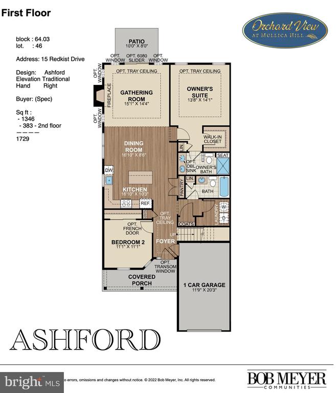 Mullica Hill, New Jersey, 08062, United States, 3 Bedrooms Bedrooms, ,3 BathroomsBathrooms,Residential,For Sale,1872455