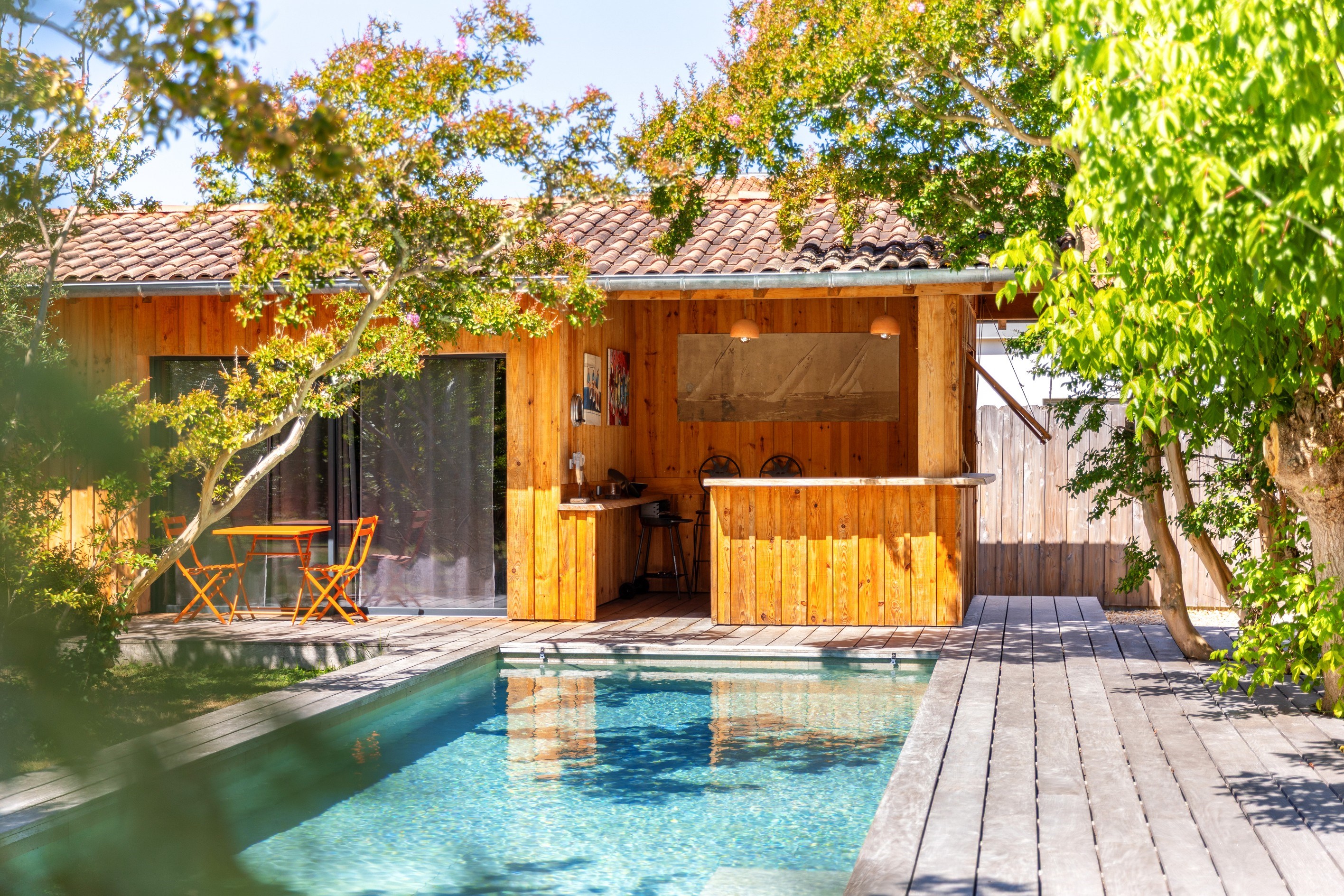  LA TESTE DE BUCH - SUBLIME WOODEN VILLA - SUPERB SWIMMING POOL - OUTBUILDING - … - 物件實景