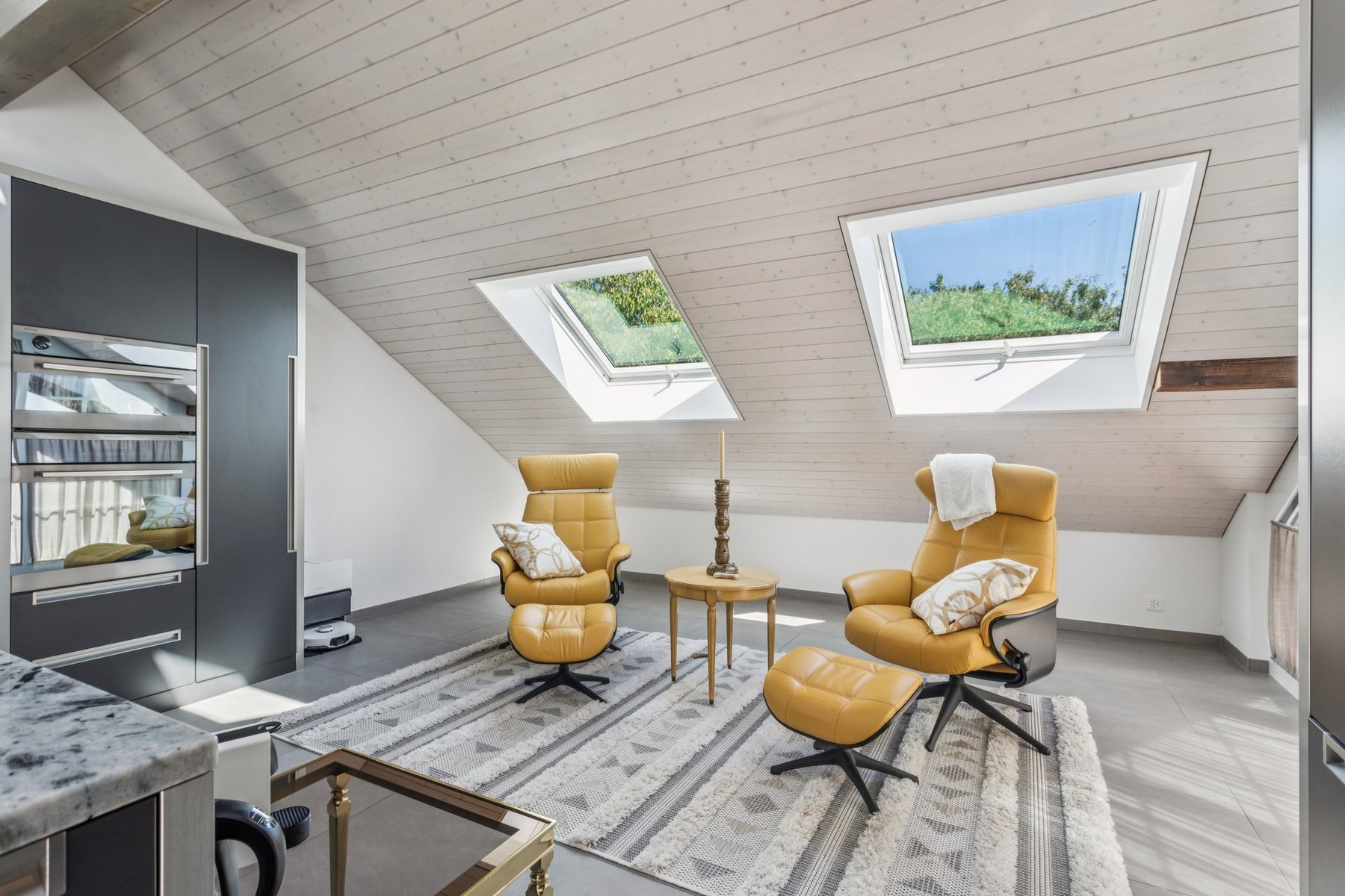  Architectural elegance in the heart of a renovated farmhouse, just a stone