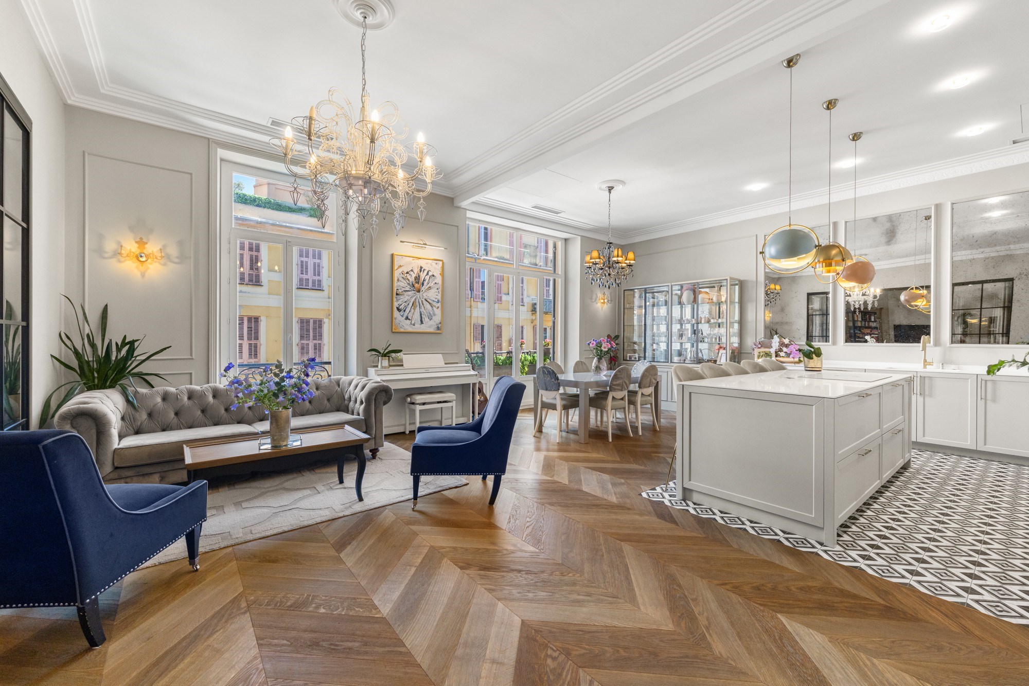  Nice city centre, 134 sqm two bedroom period apartment near Place Masséna - 物件實景
