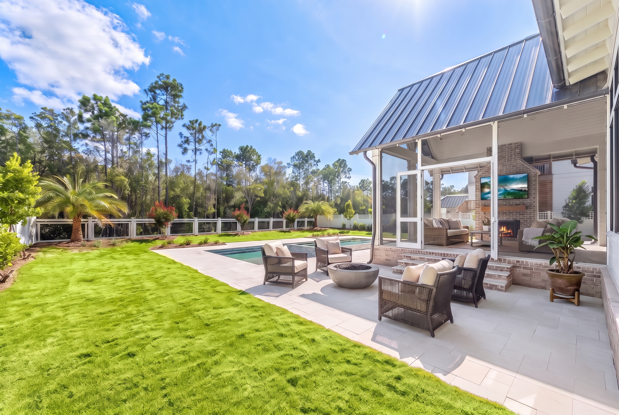  Backyard Oasis with 15x40 Pool, 7x16 Spa, Firepit and Spacious Porch - 物件實景