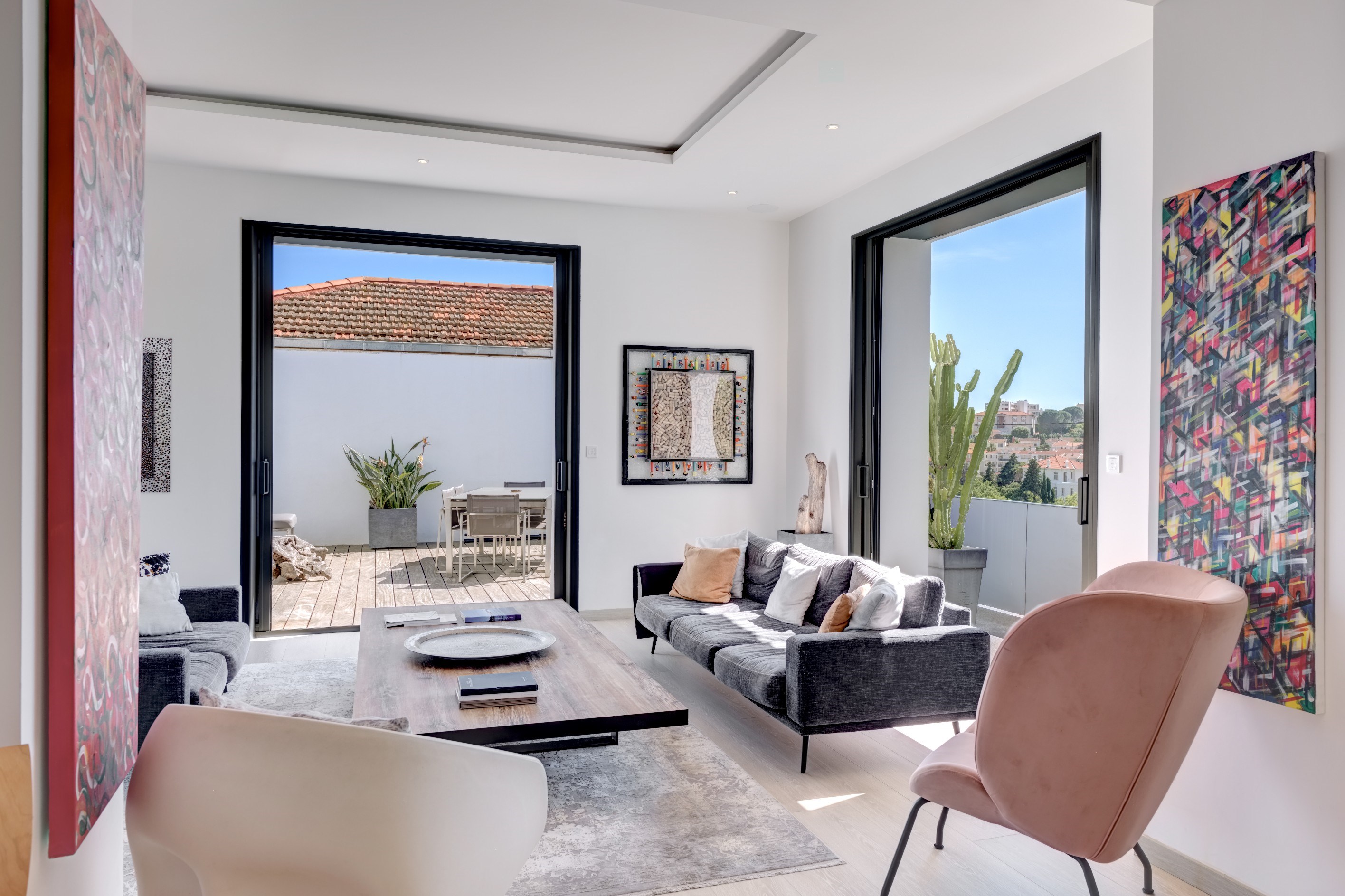  Cannes Petit Juas renovated townhouse with heated pool and garage - 物件實景