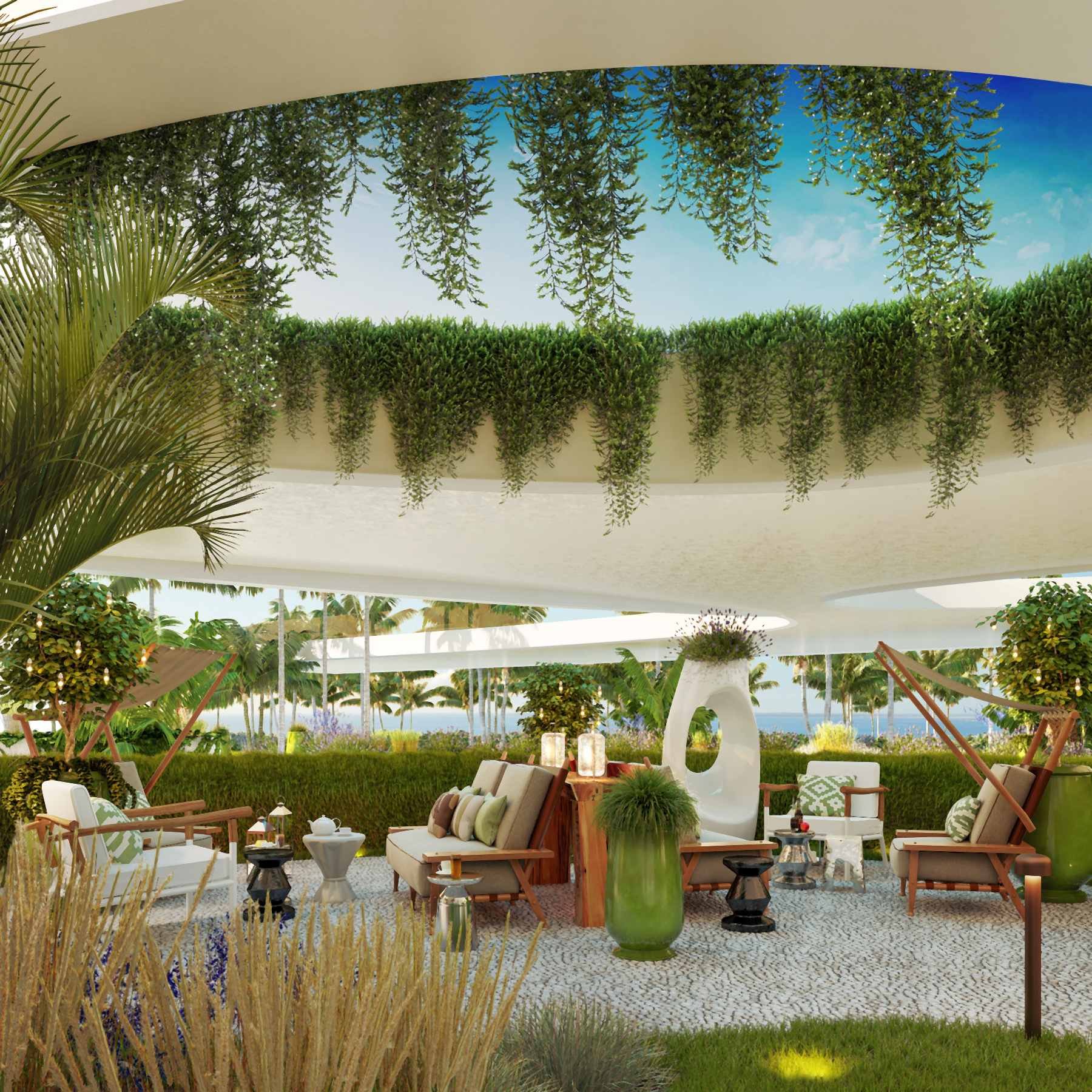  Beachfront One -Bedroom Apartment in a Philippe Starck Resort, Pyrgos, Limassol - 物件實景