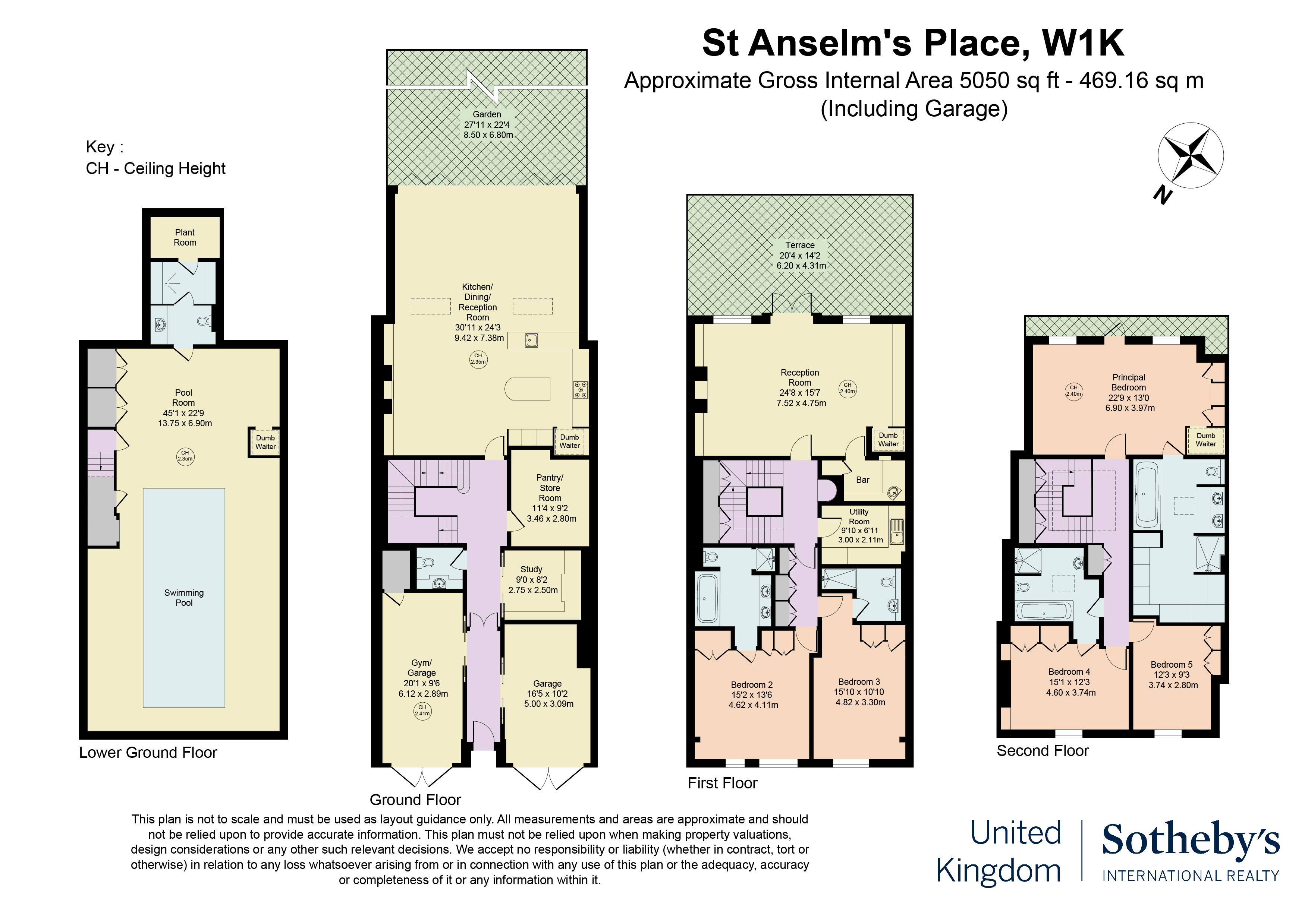 A Mayfair townhouse with a garden, terrace and private pool 