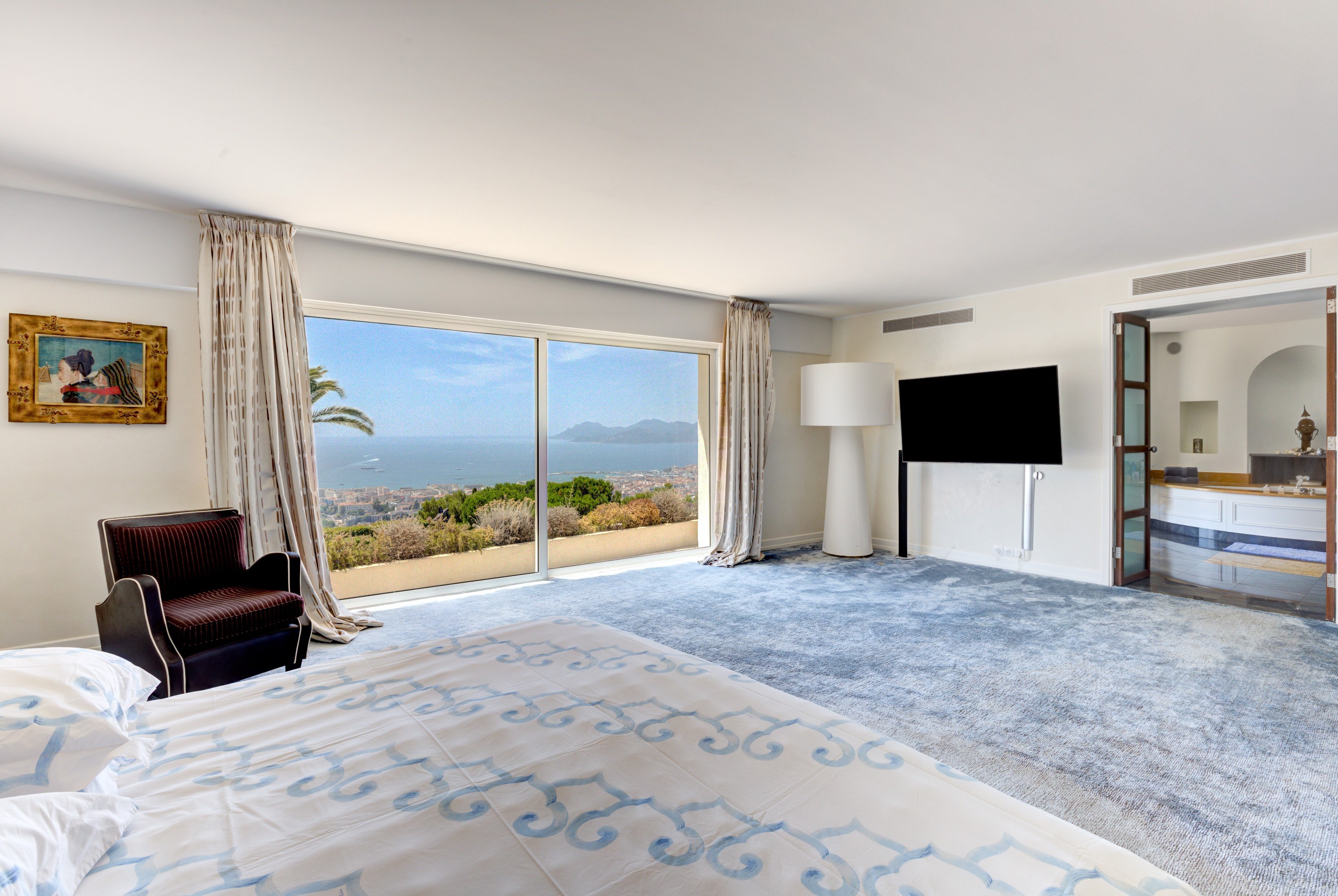  Cannes Californie luxury villa for sale with panoramic sea views, guest house a… - 物件實景