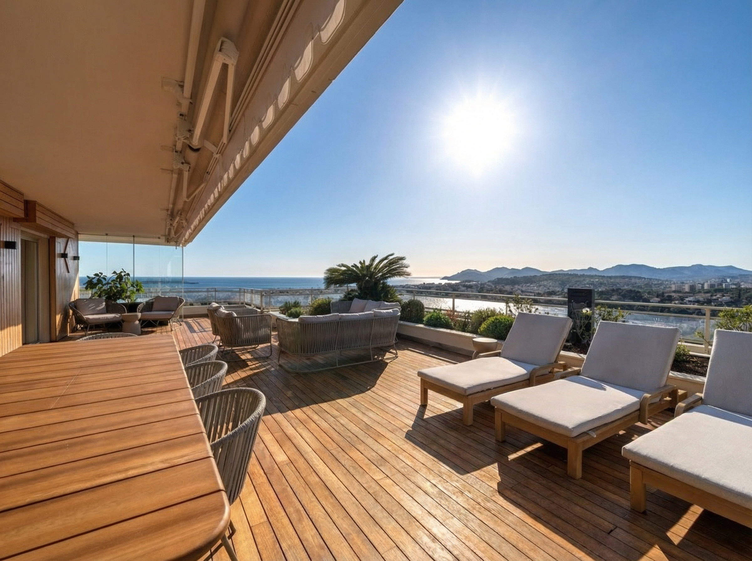  High-end penthouse Le Cannet near Cannes 150 m² terrace with sea views - 物件實景